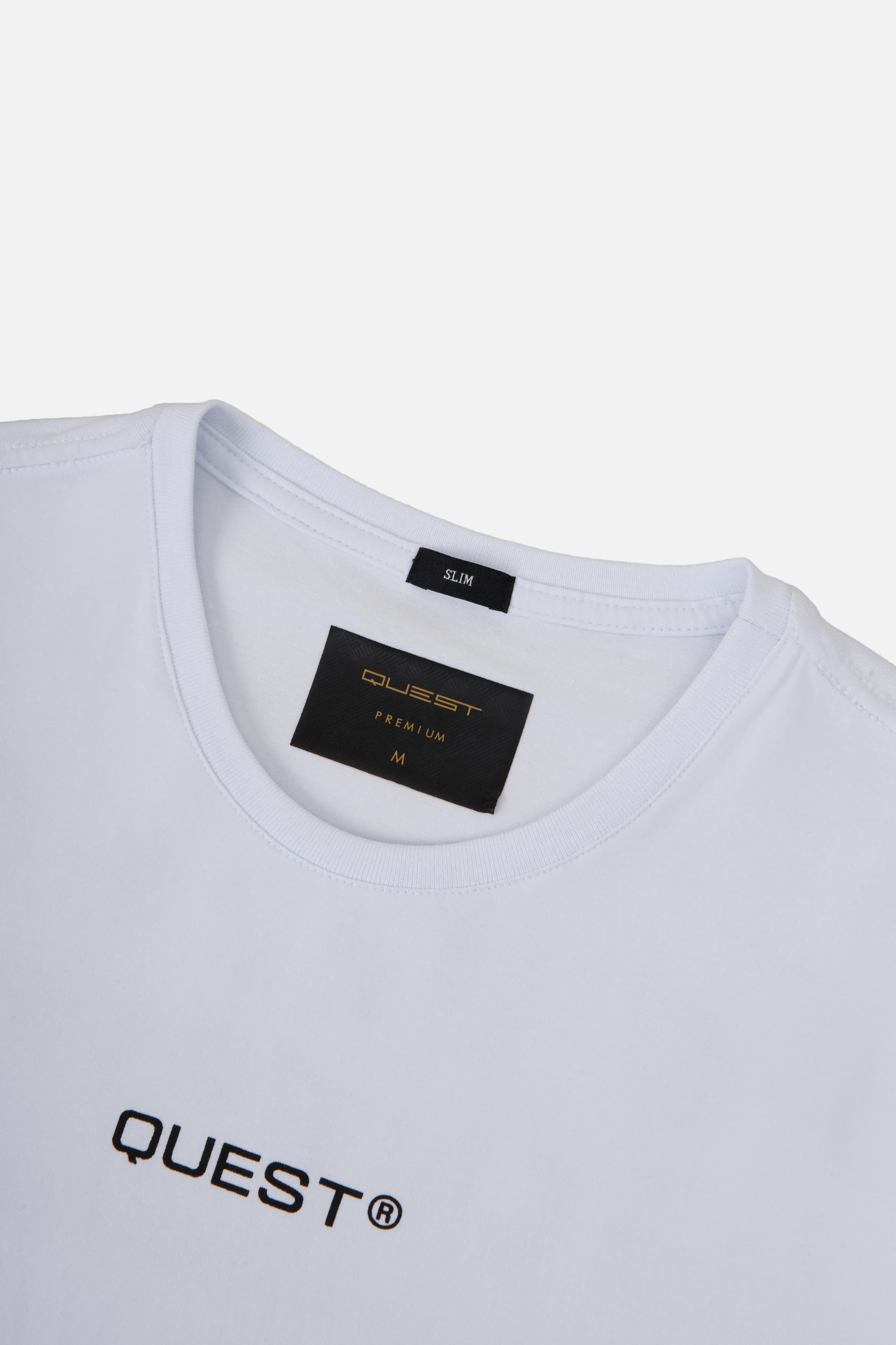 CAMISETA PREMIUM MANGA CORTA COLOR BLANCO BLANCO
