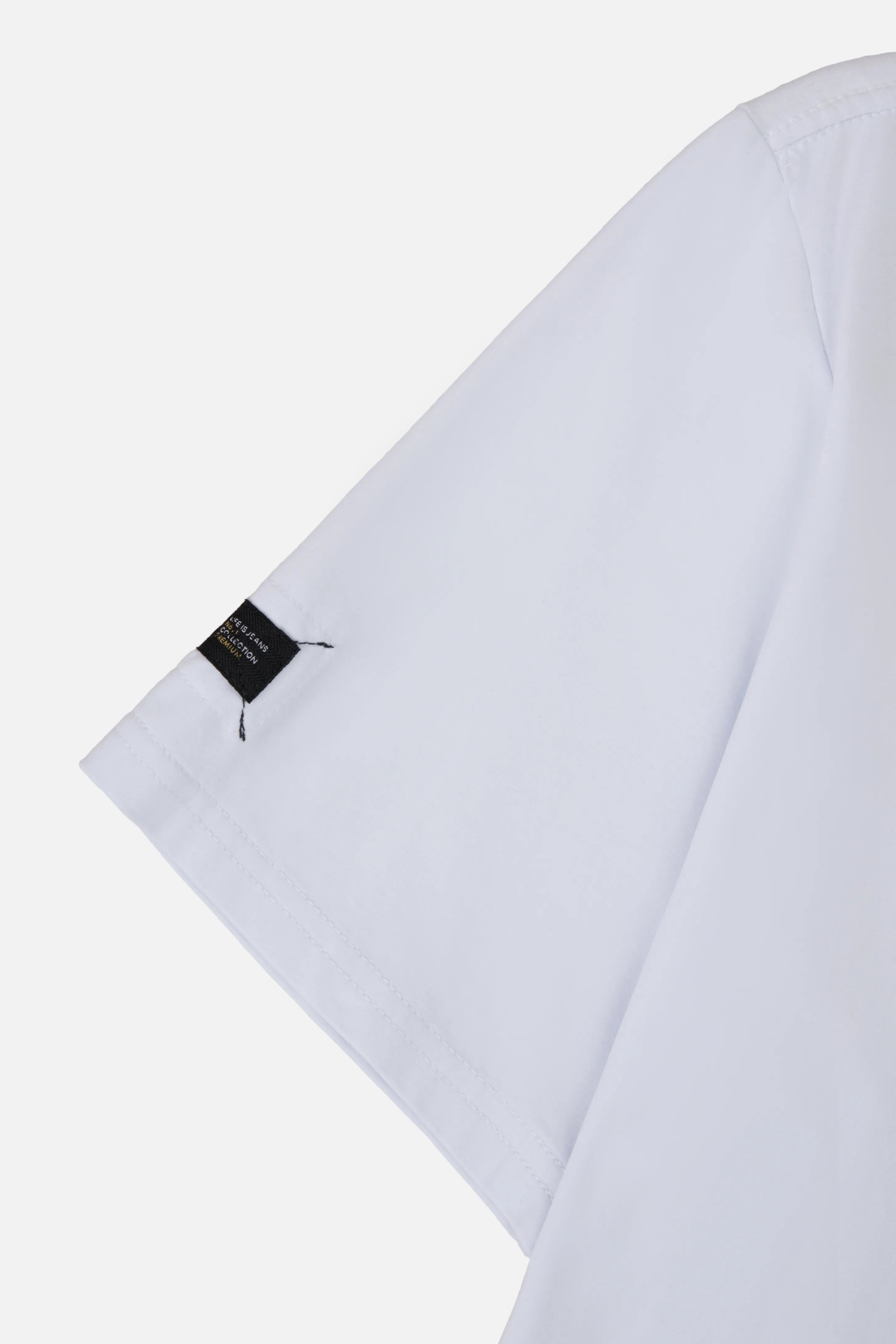 CAMISETA PREMIUM MANGA CORTA COLOR BLANCO BLANCO