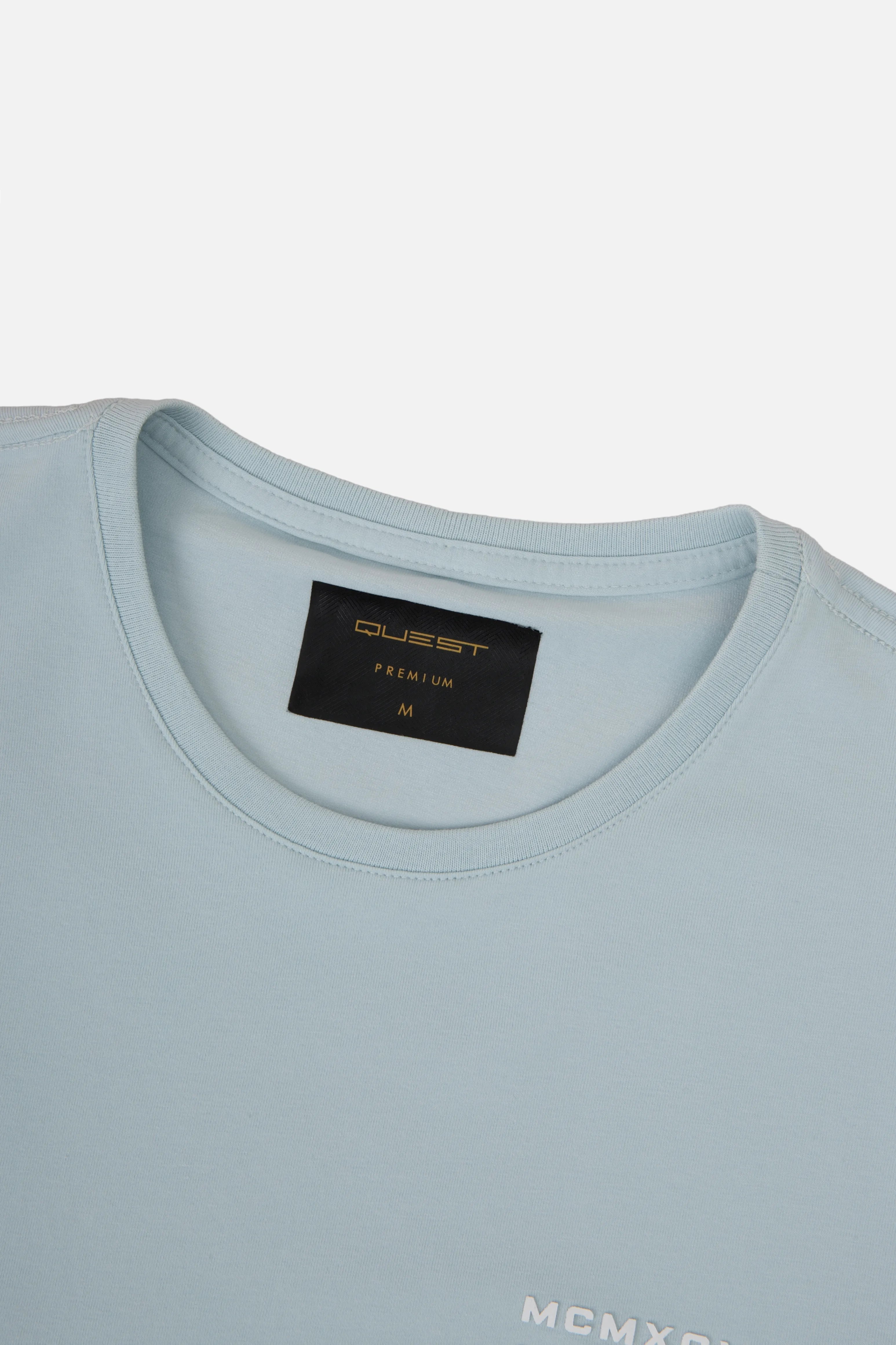 CAMISETA PREMIUM MANGA CORTA COLOR BABY BLUE