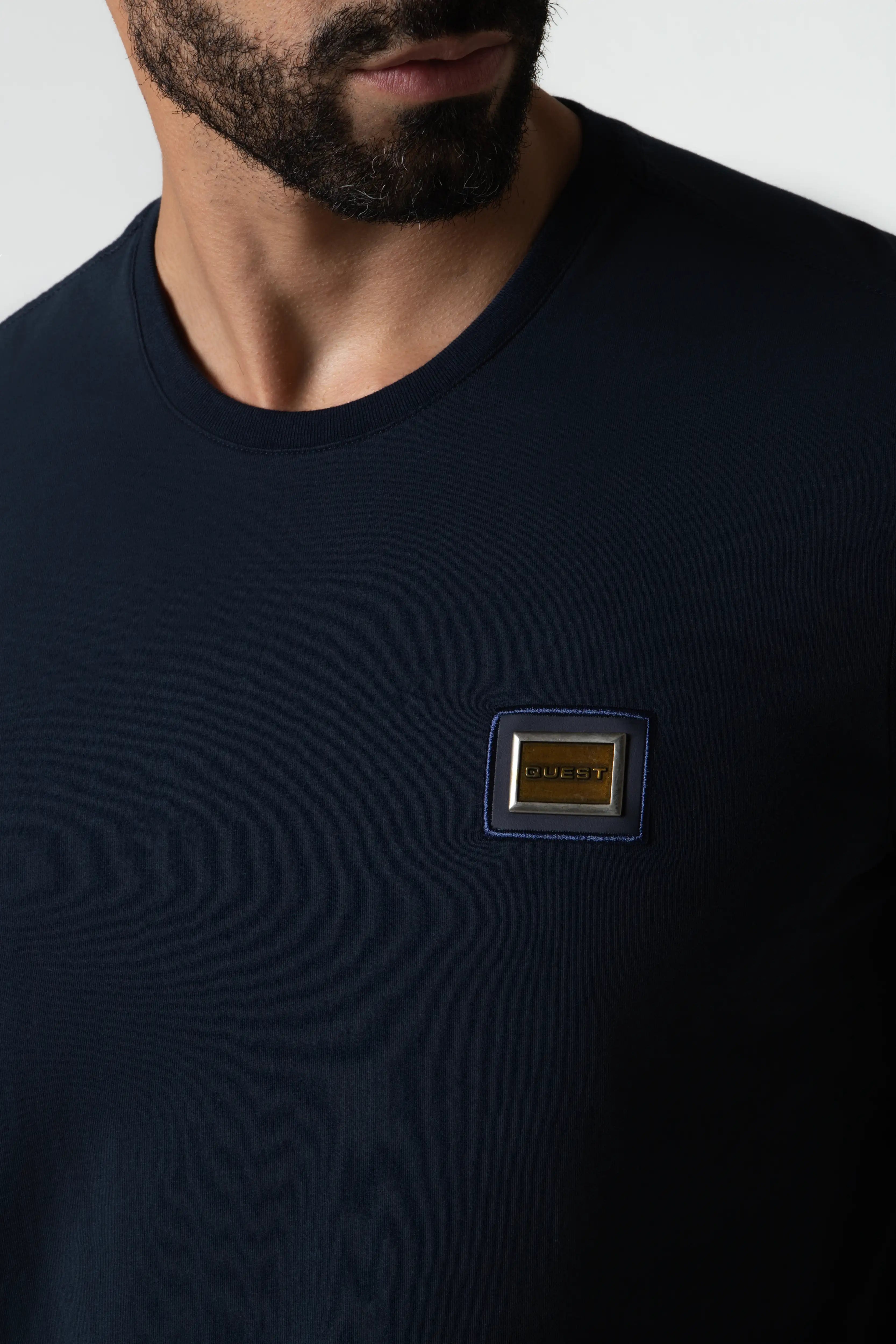 CAMISETA PREMIUM MANGA CORTA COLOR AZUL NOCHE