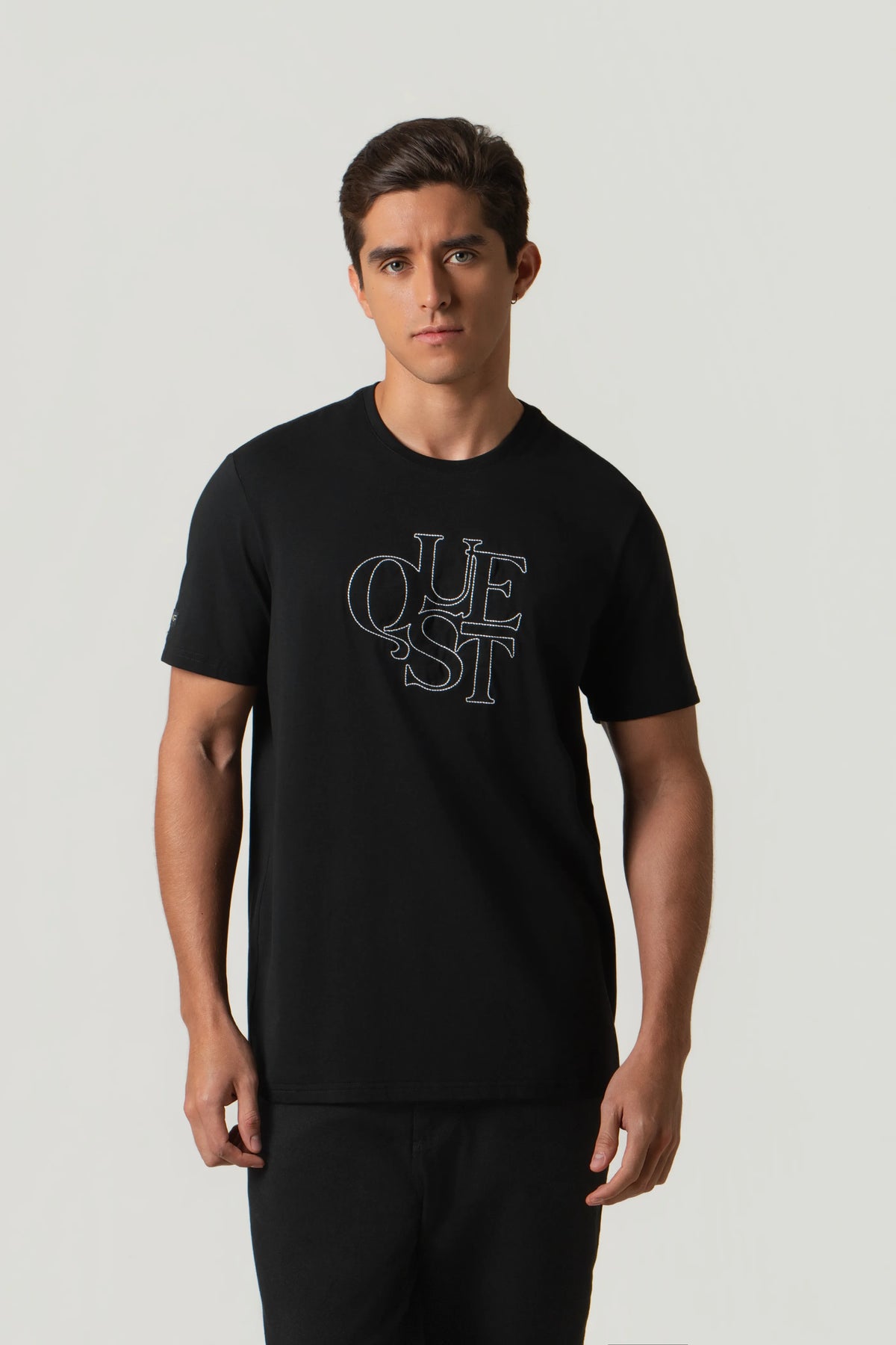 CAMISETA PREMIUM MANGA CORTA COLOR NEGRO