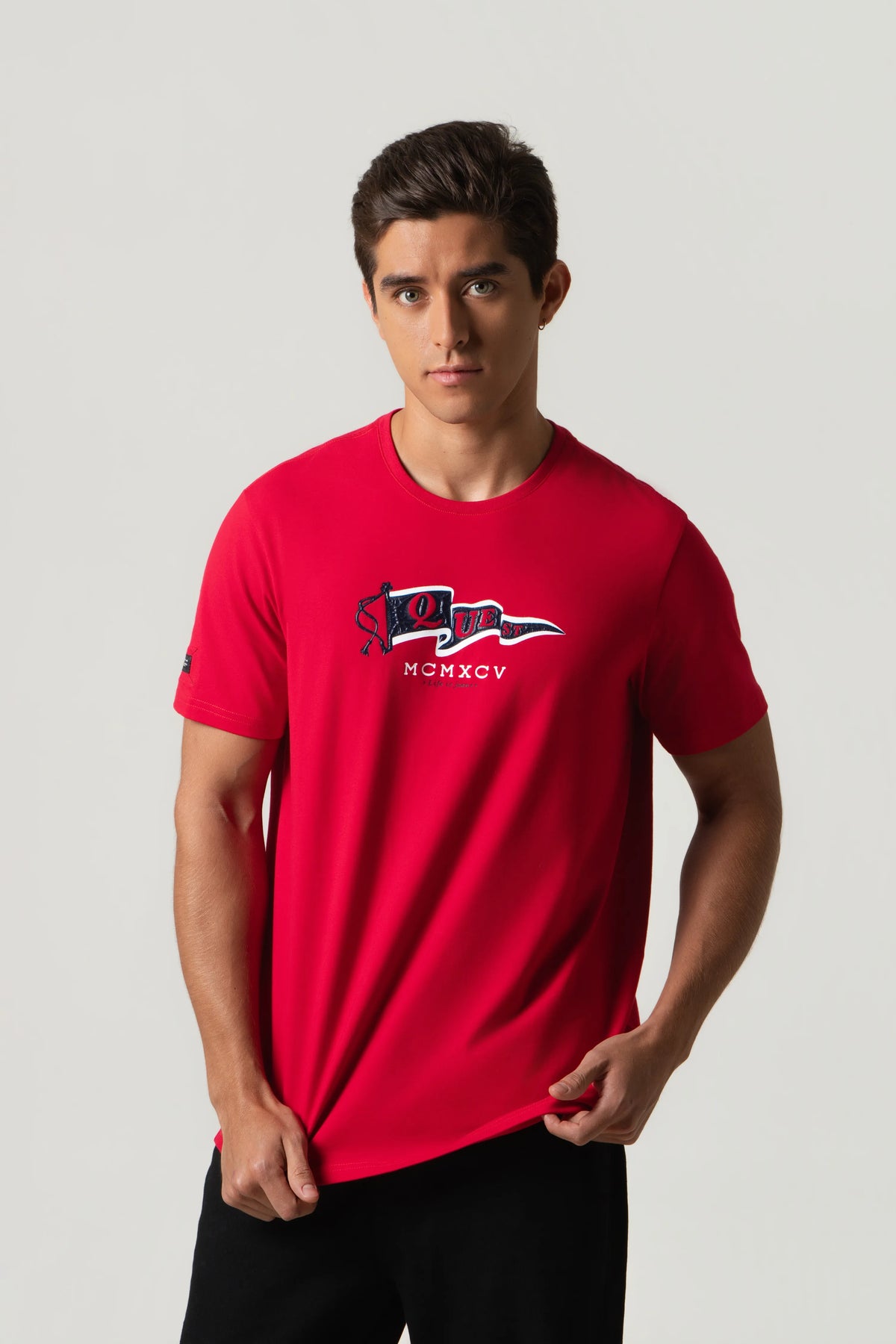 CAMISETA PREMIUM MANGA CORTA COLOR ROJO