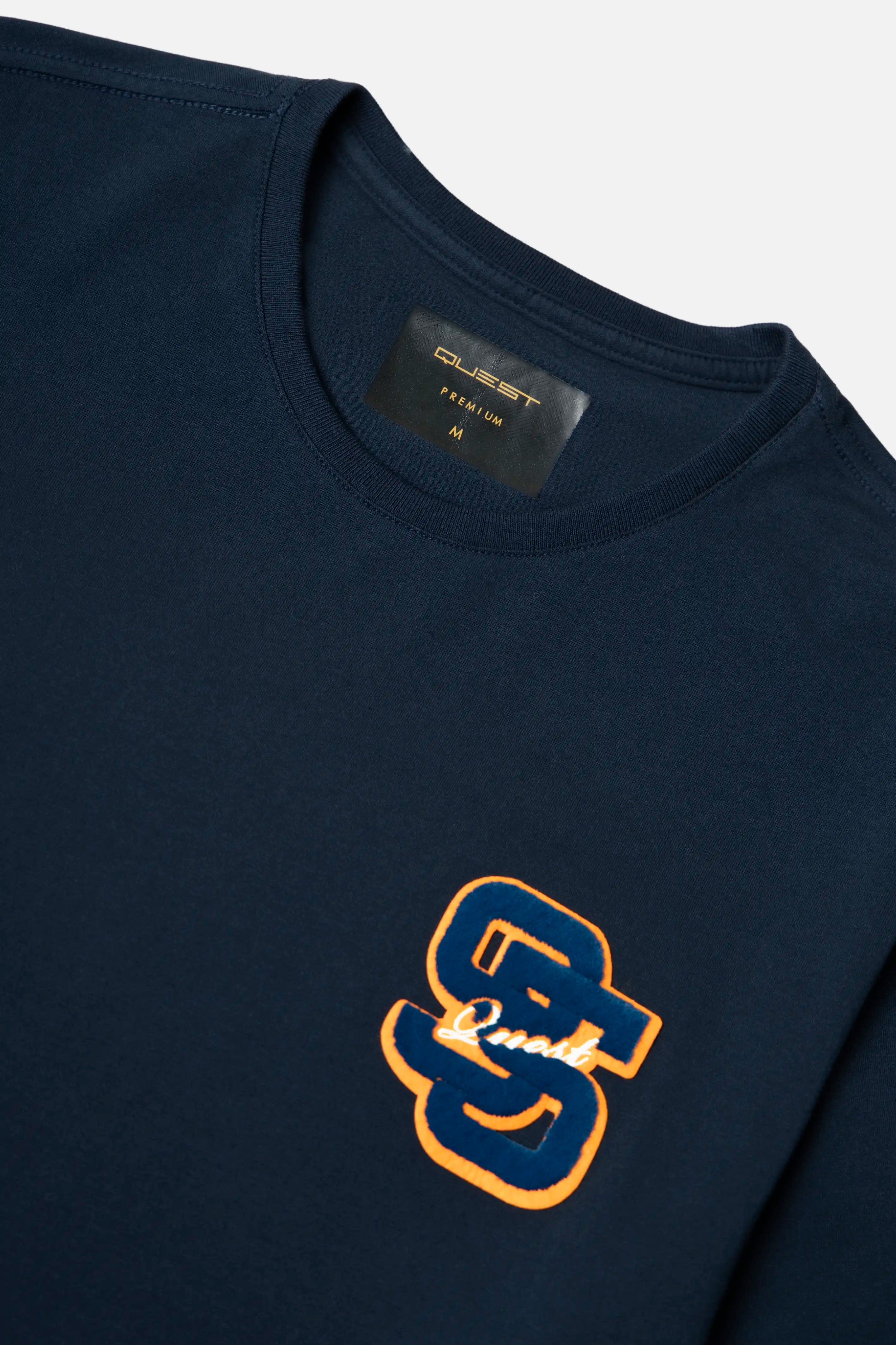 CAMISETA PREMIUM MANGA CORTA COLOR AZUL OSCURO