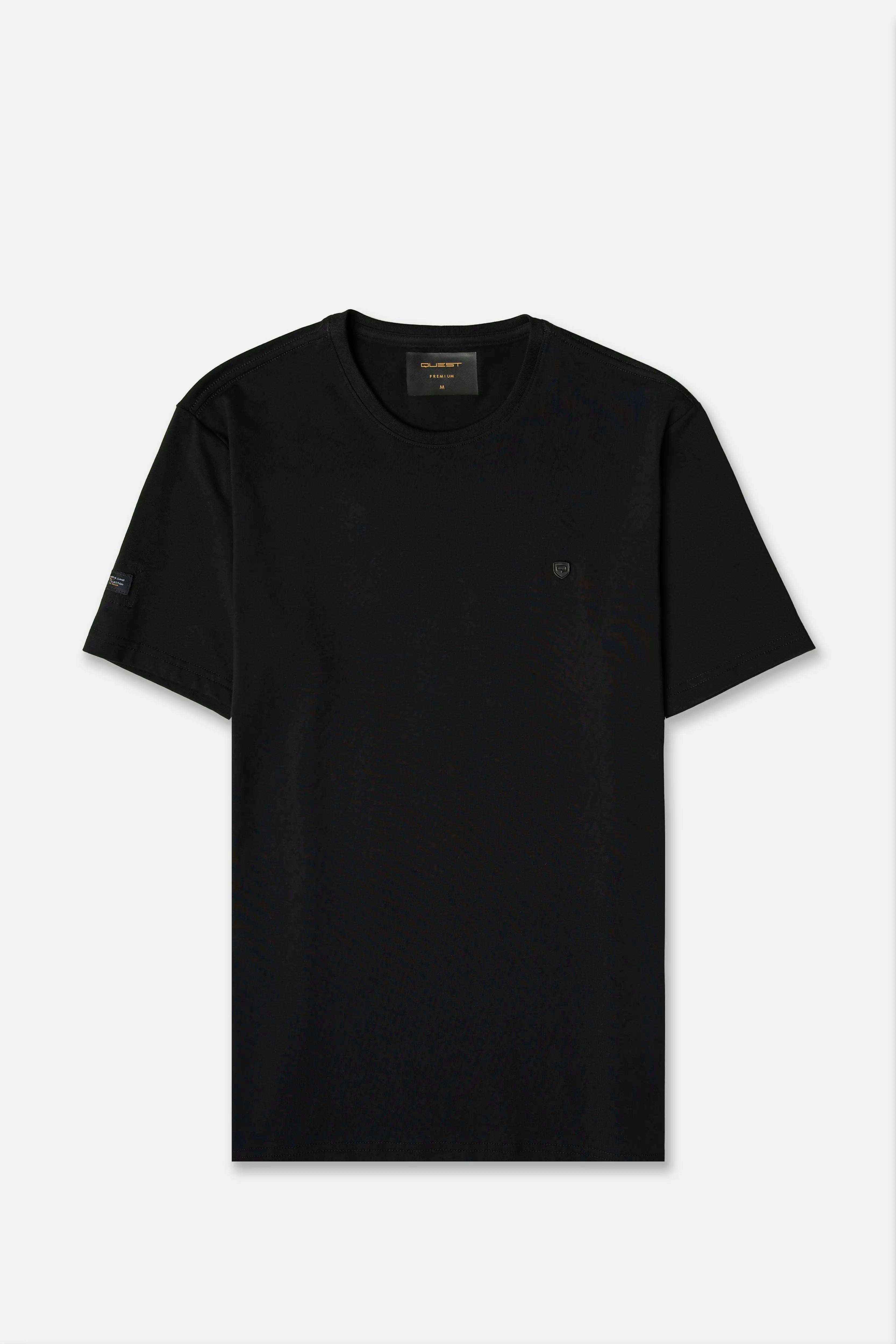 CAMISETA PREMIUM MANGA CORTA COLOR NEGRO