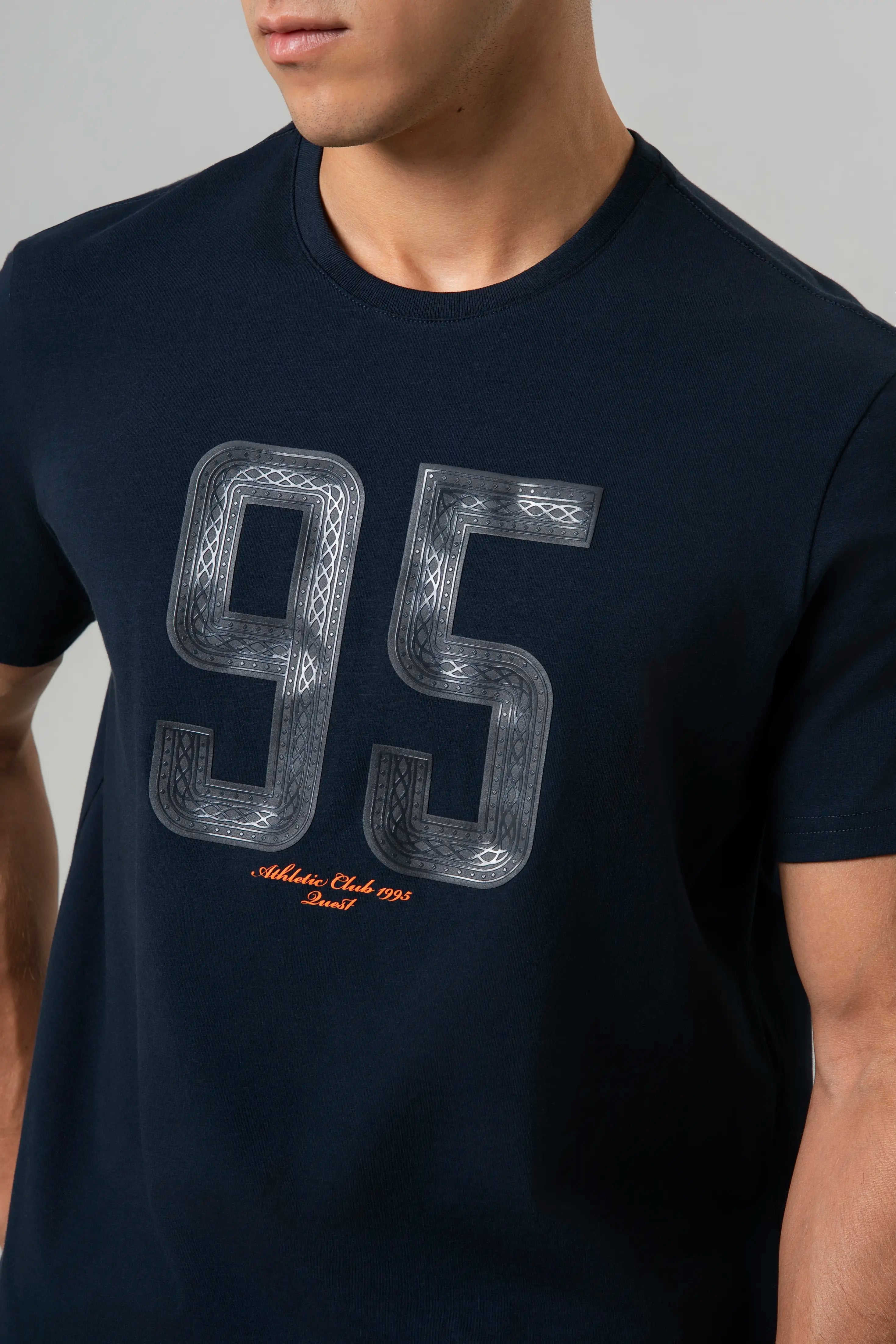 CAMISETA PREMIUM MANGA CORTA COLOR AZUL OSCURO