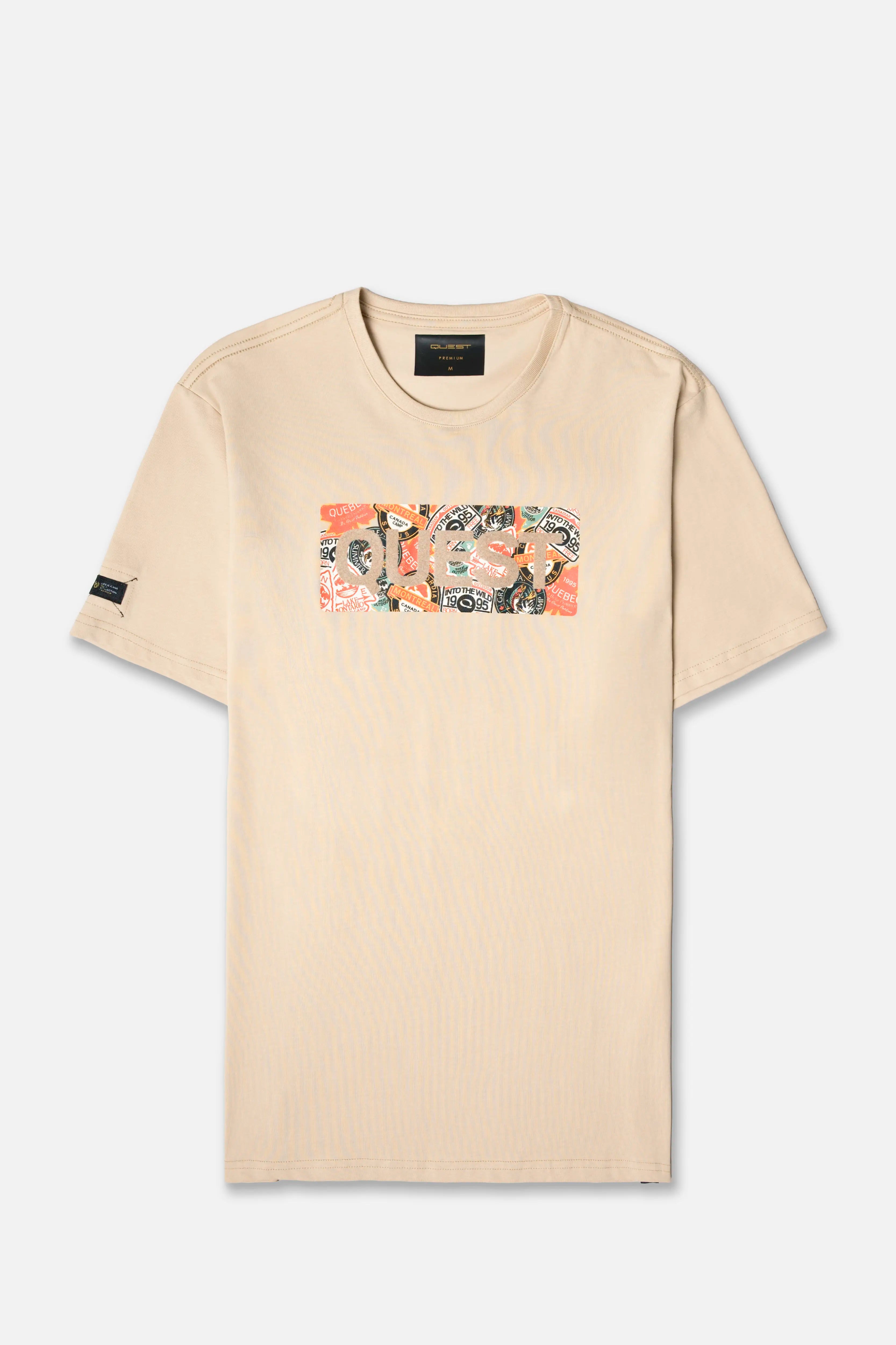 CAMISETA PREMIUM MANGA CORTA COLOR SAFARI