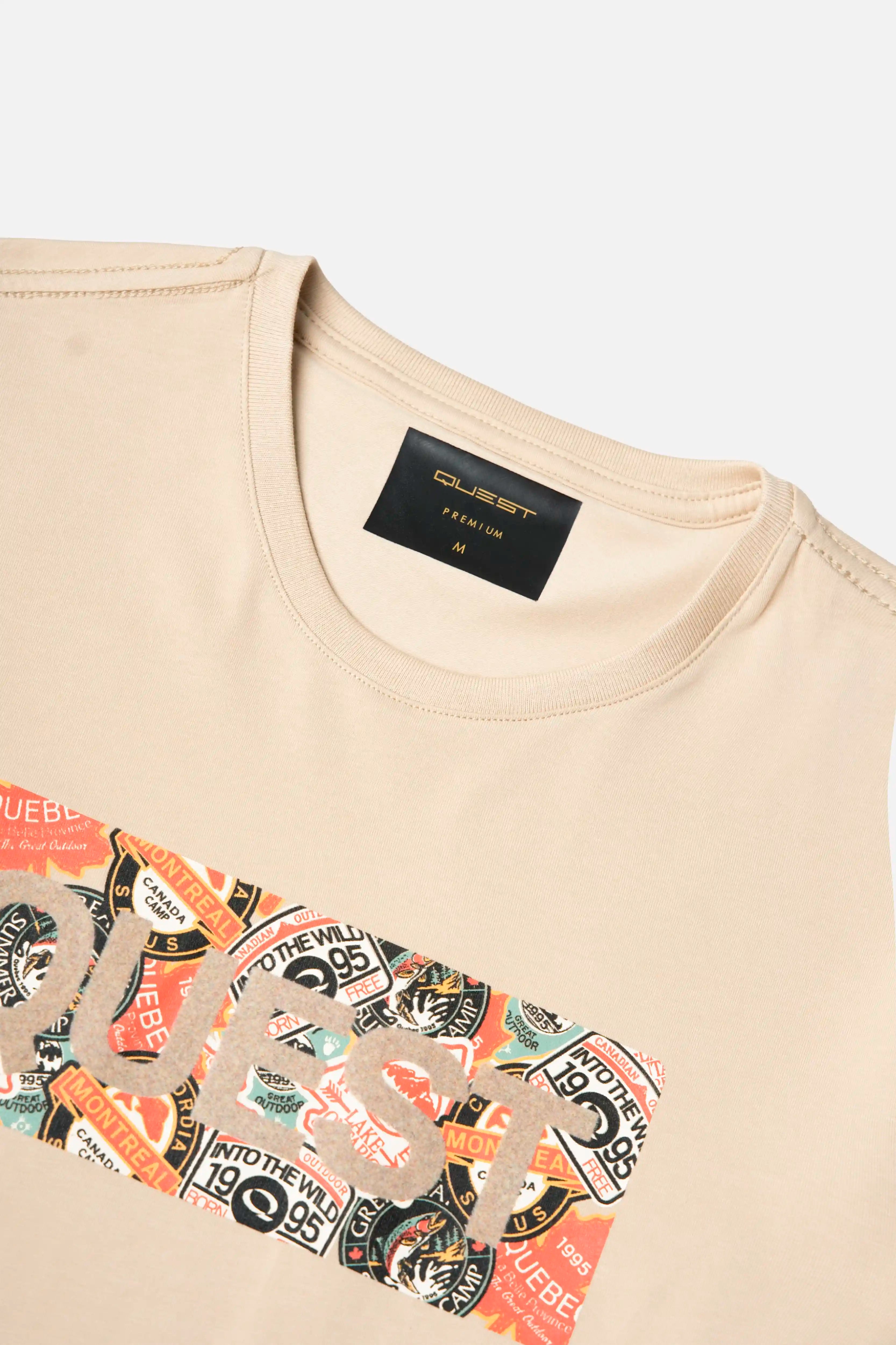 CAMISETA PREMIUM MANGA CORTA COLOR SAFARI