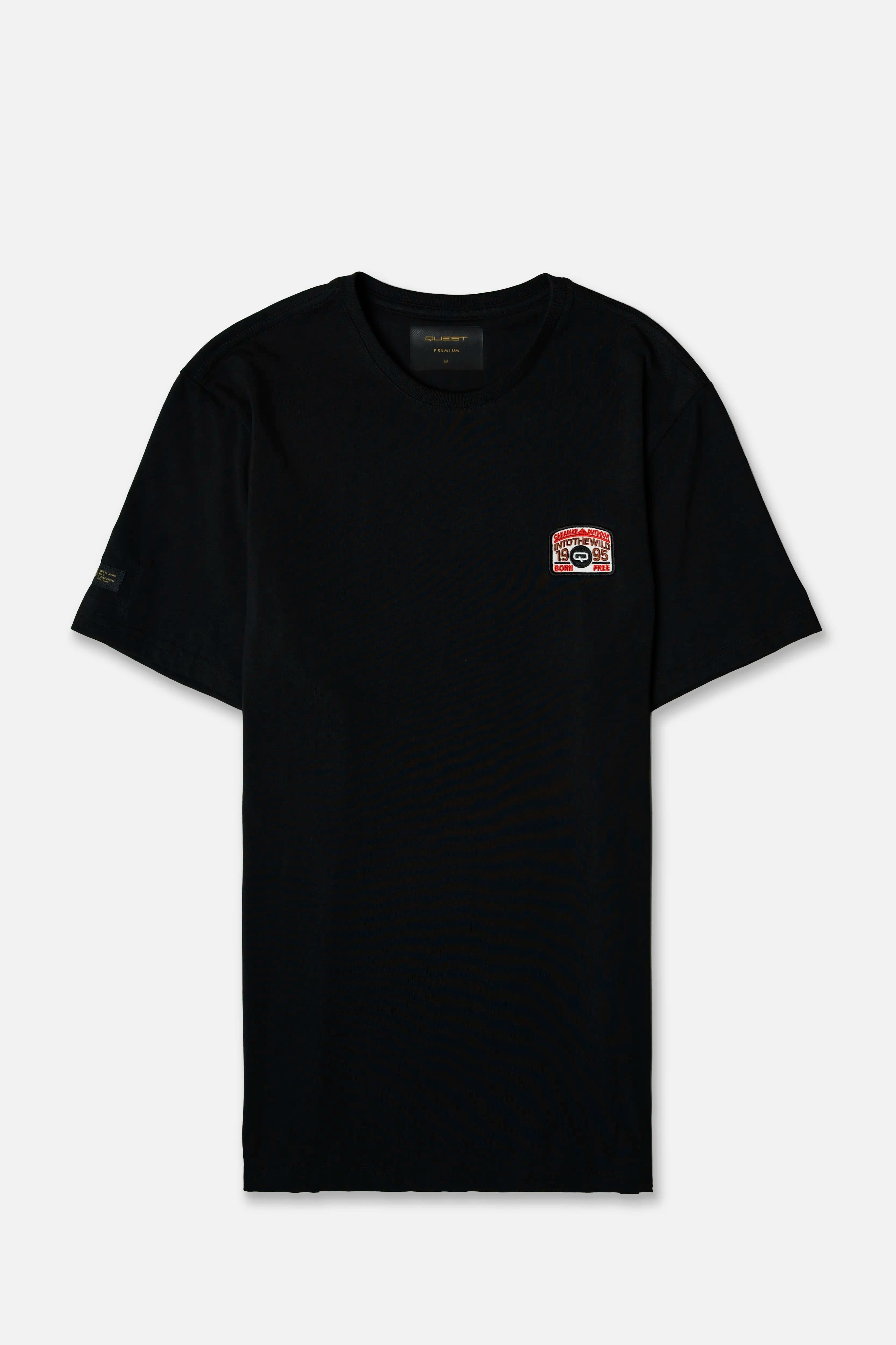 CAMISETA PREMIUM MANGA CORTA COLOR NEGRO