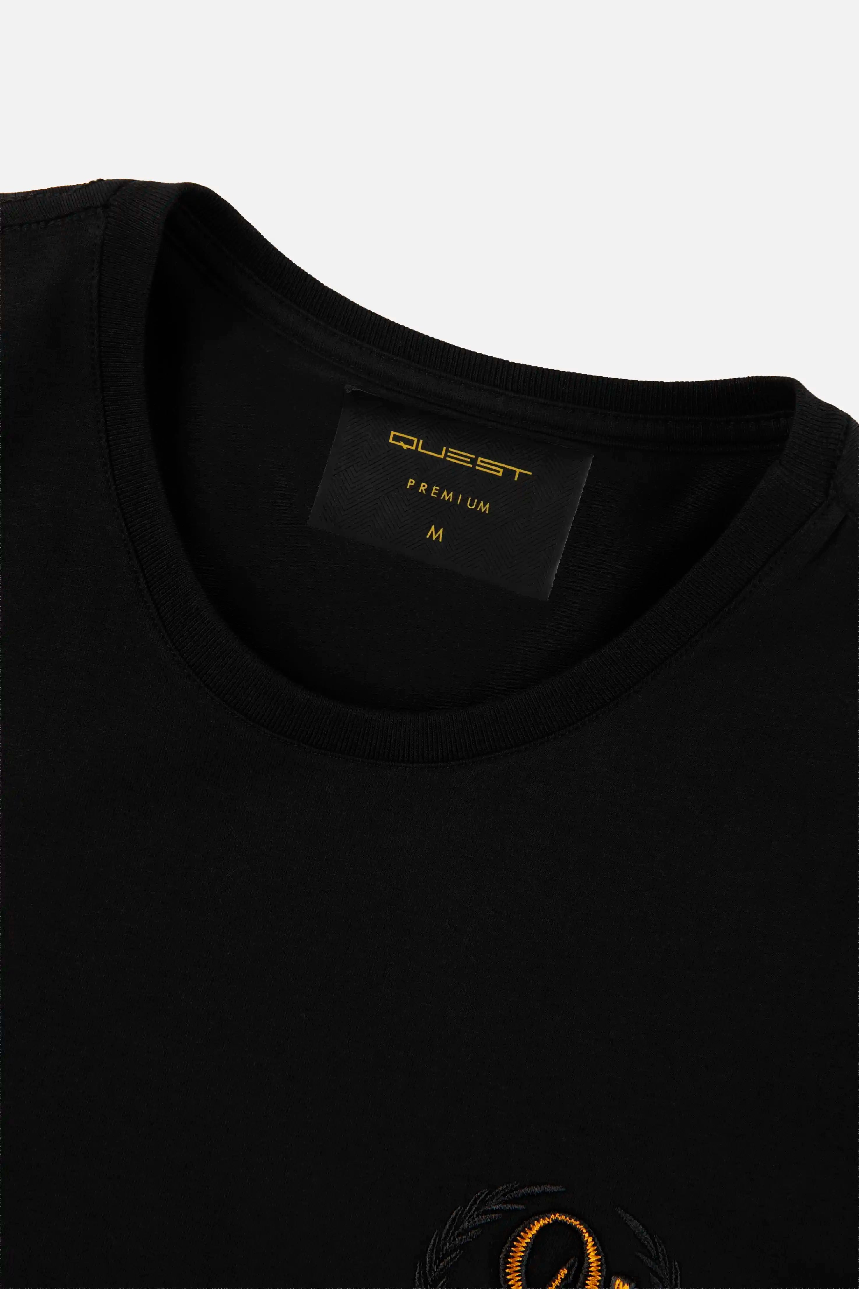 CAMISETA PREMIUM MANGA CORTA COLOR NEGRO