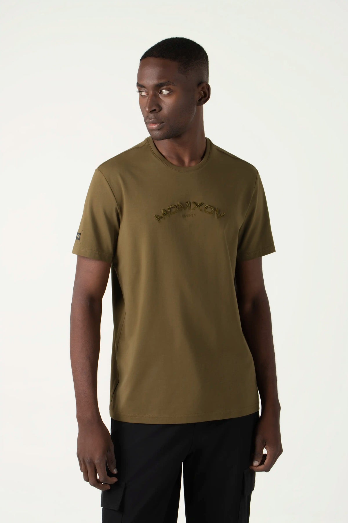CAMISETA PREMIUM MANGA CORTA COLOR DARK OLIVA