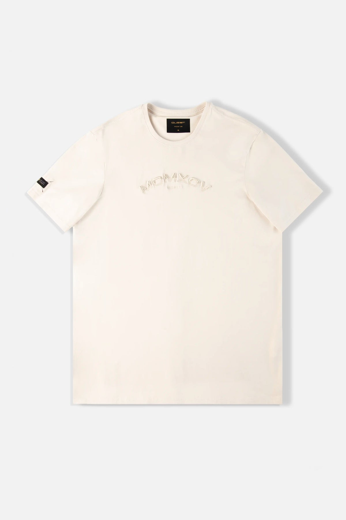 CAMISETA PREMIUM MANGA CORTA COLOR OAT MILK