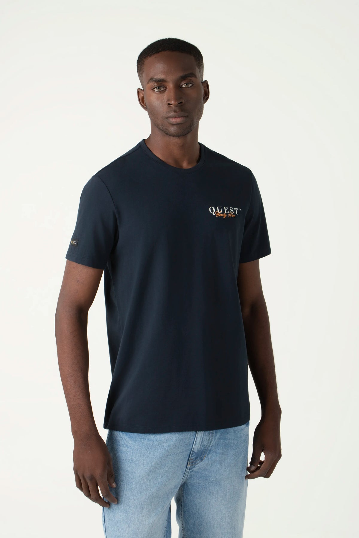 CAMISETA PREMIUM MANGA CORTA COLOR AZUL OSCURO