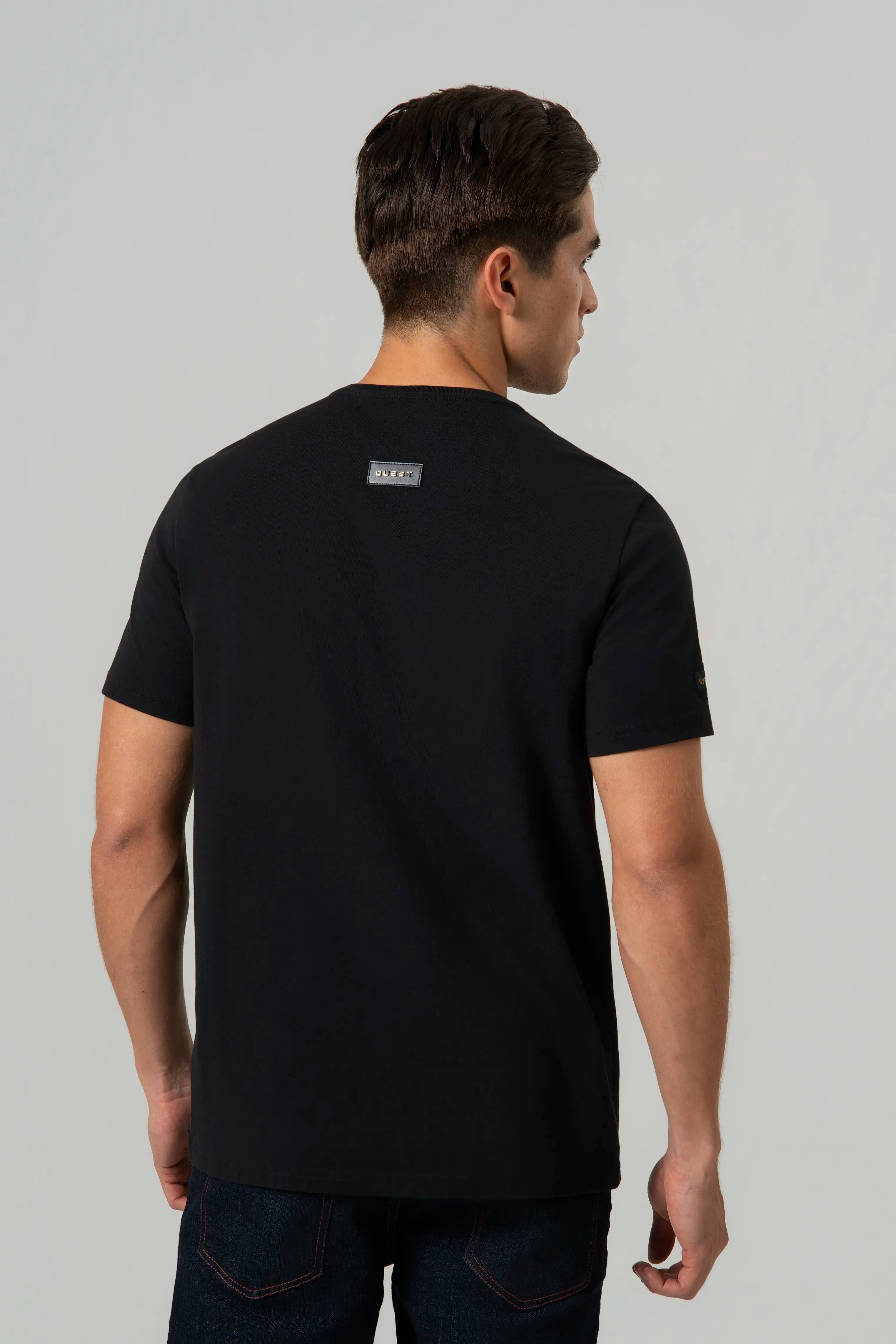 CAMISETA PREMIUM MANGA CORTA COLOR NEGRO