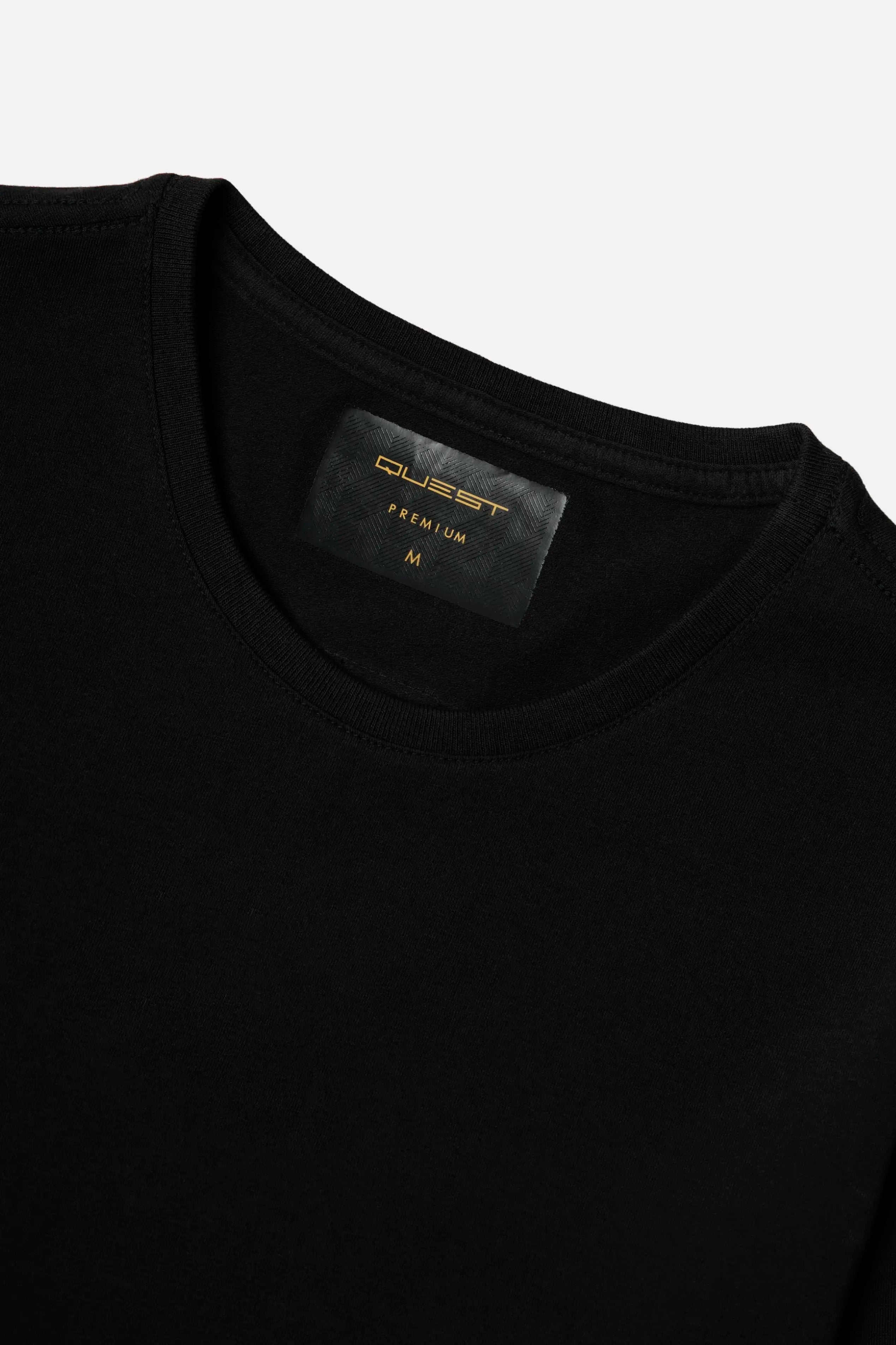 CAMISETA PREMIUM MANGA CORTA COLOR NEGRO