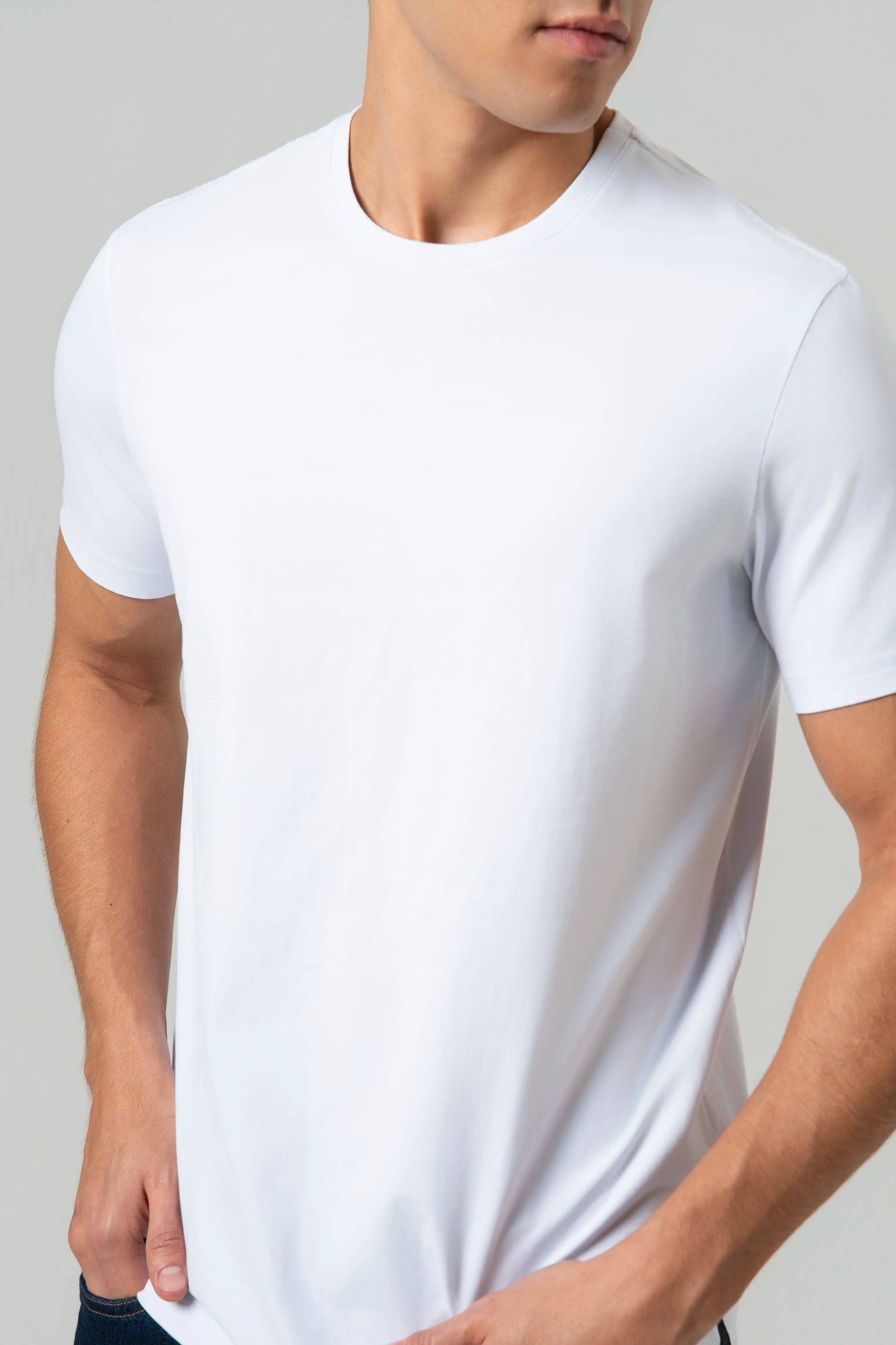 CAMISETA PREMIUM MANGA CORTA COLOR BLANCO