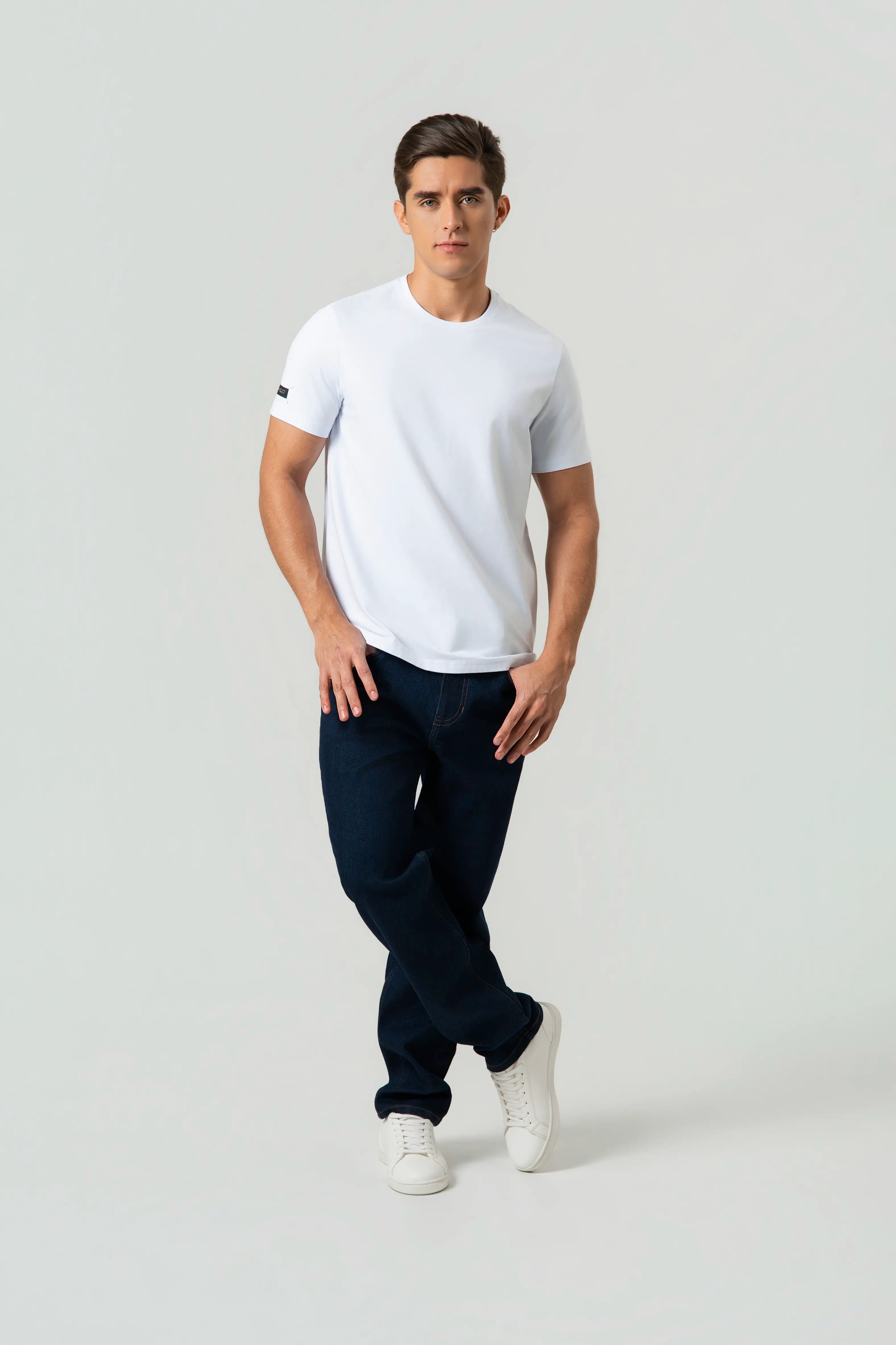 CAMISETA PREMIUM MANGA CORTA COLOR BLANCO