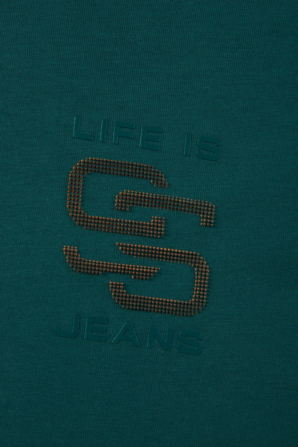 CAMISETA PREMIUM MANGA CORTA COLOR VERDE TEAL