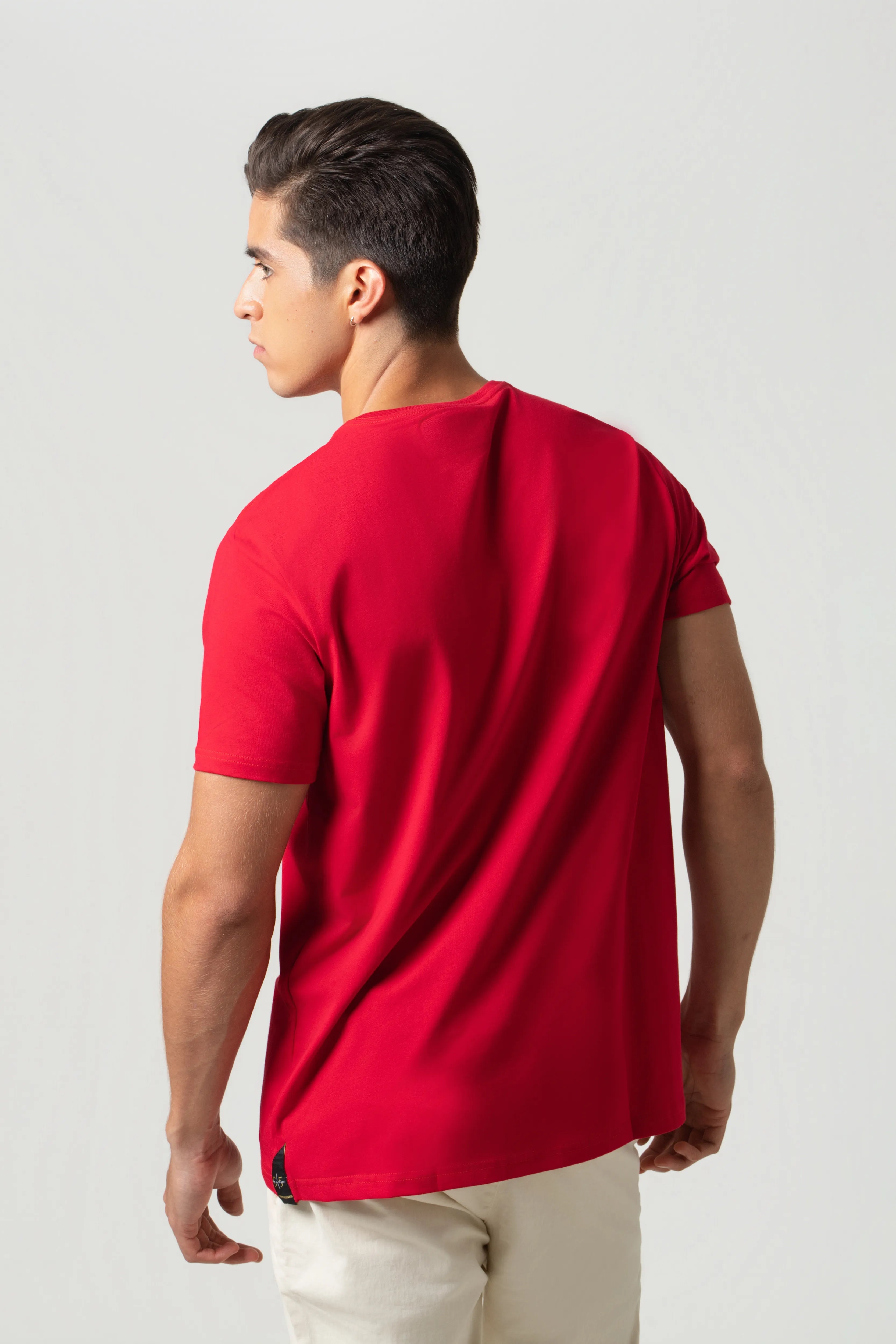 CAMISETA PREMIUM MANGA CORTA COLOR ROJO