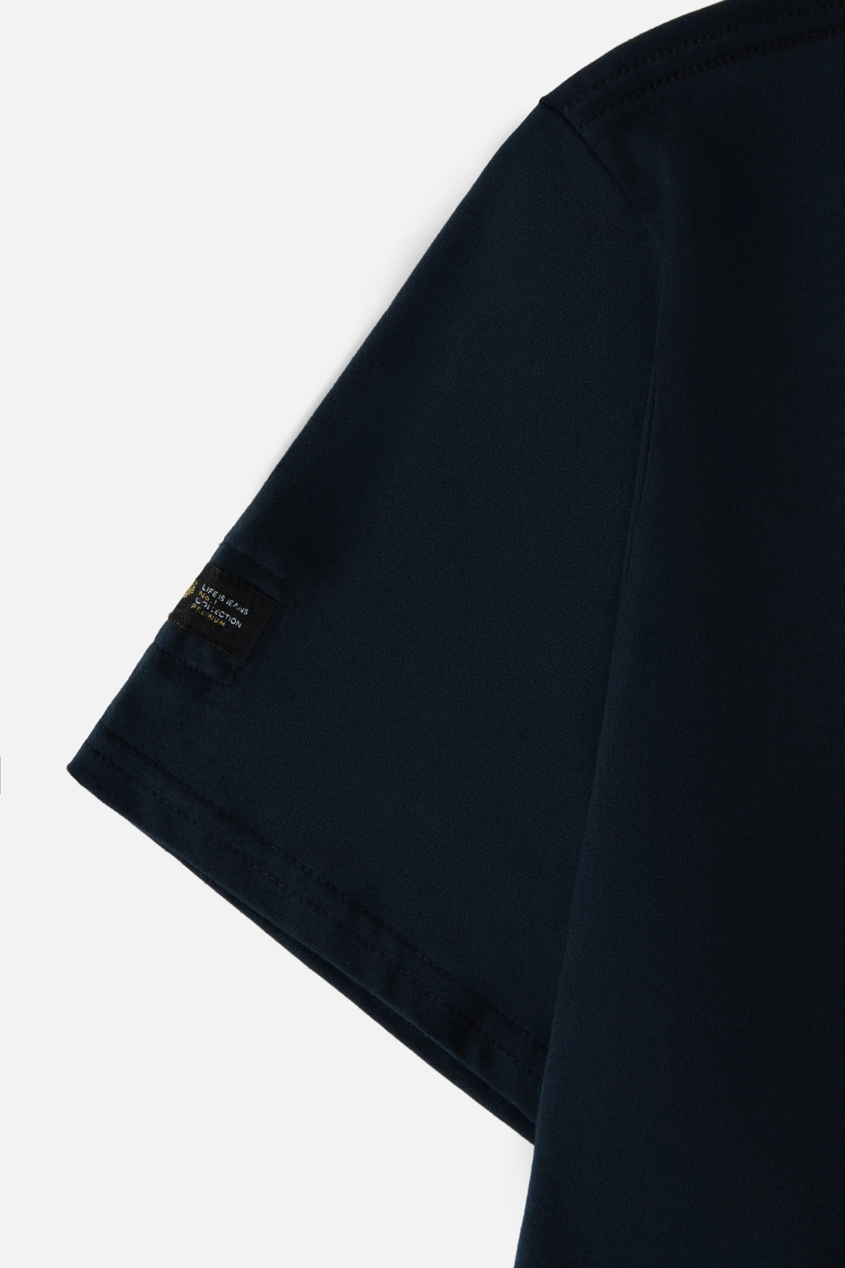 CAMISETA PREMIUM MANGA CORTA COLOR AZUL OSCURO