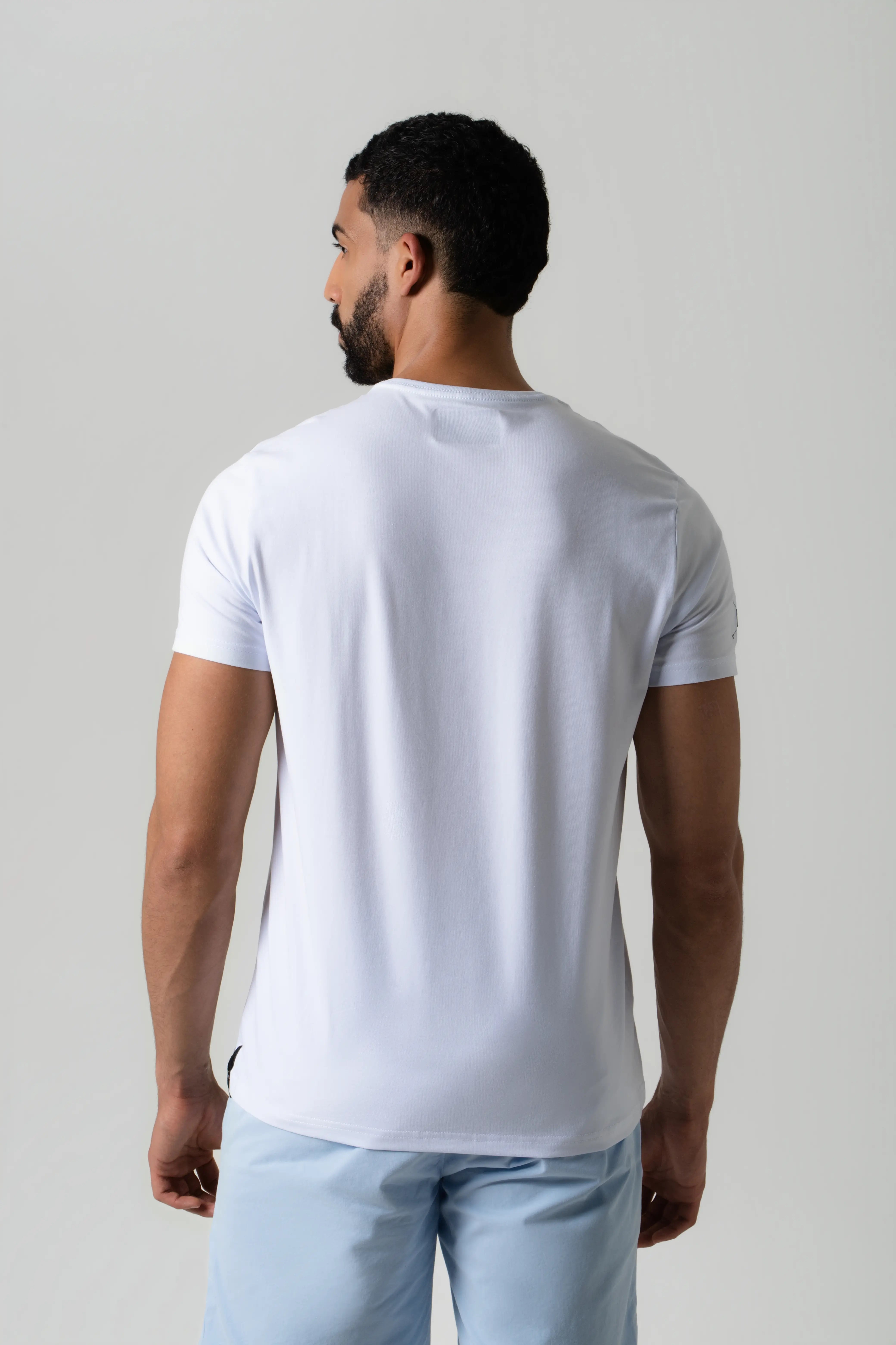CAMISETA PREMIUM MANGA CORTA COLOR BLANCO OPTICO