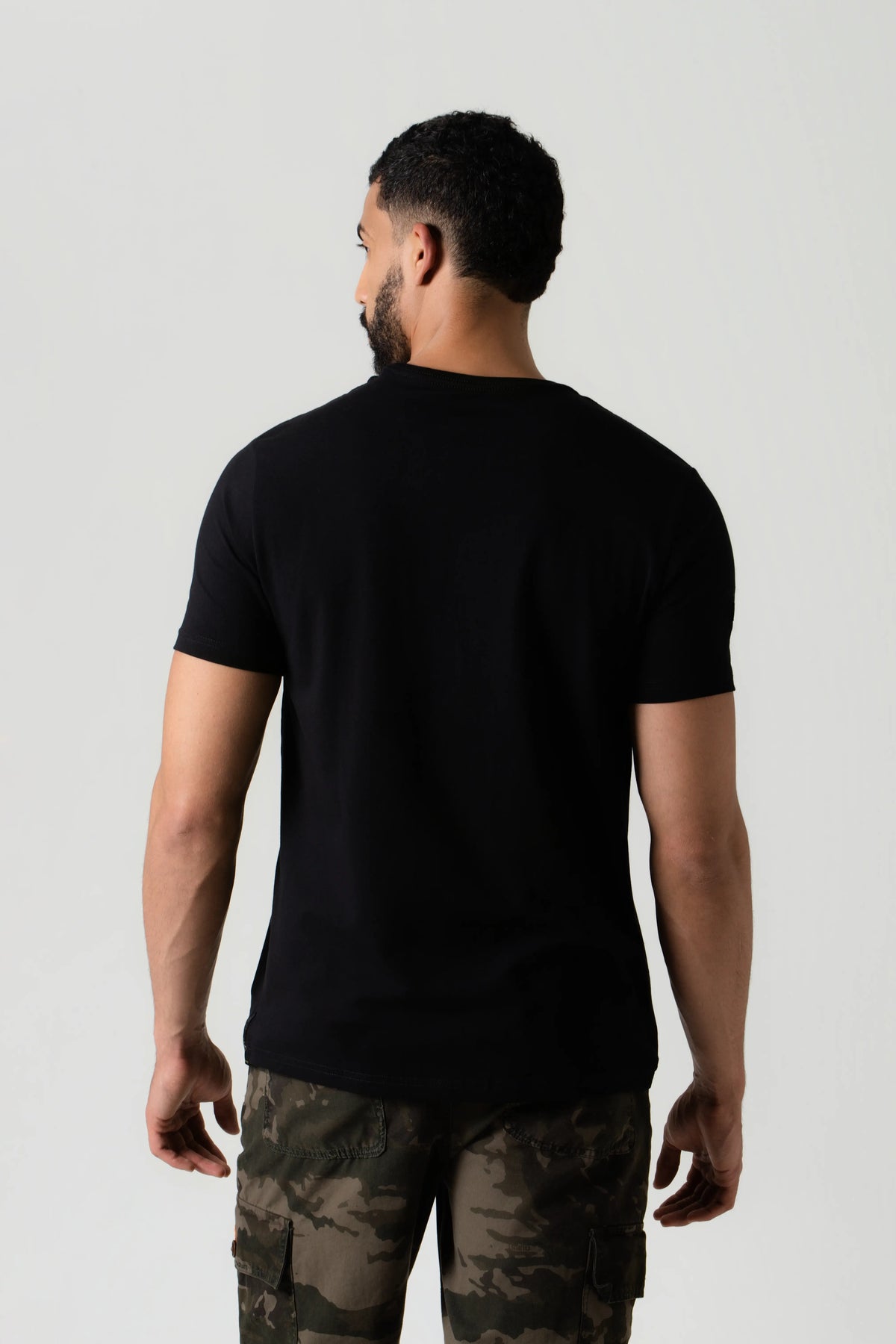 CAMISETA PREMIUM MANGA CORTA COLOR NEGRO