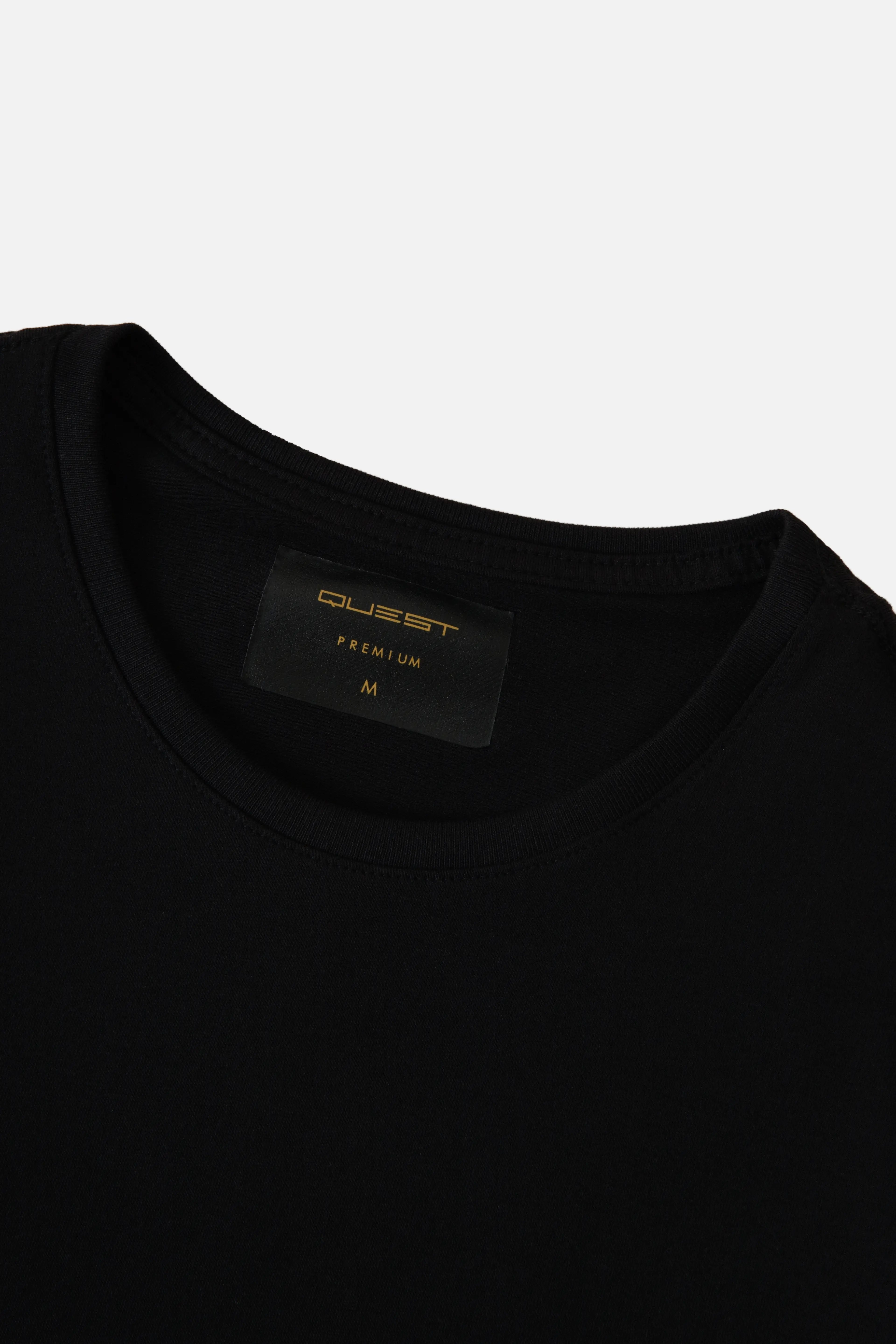 CAMISETA PREMIUM MANGA CORTA COLOR NEGRO