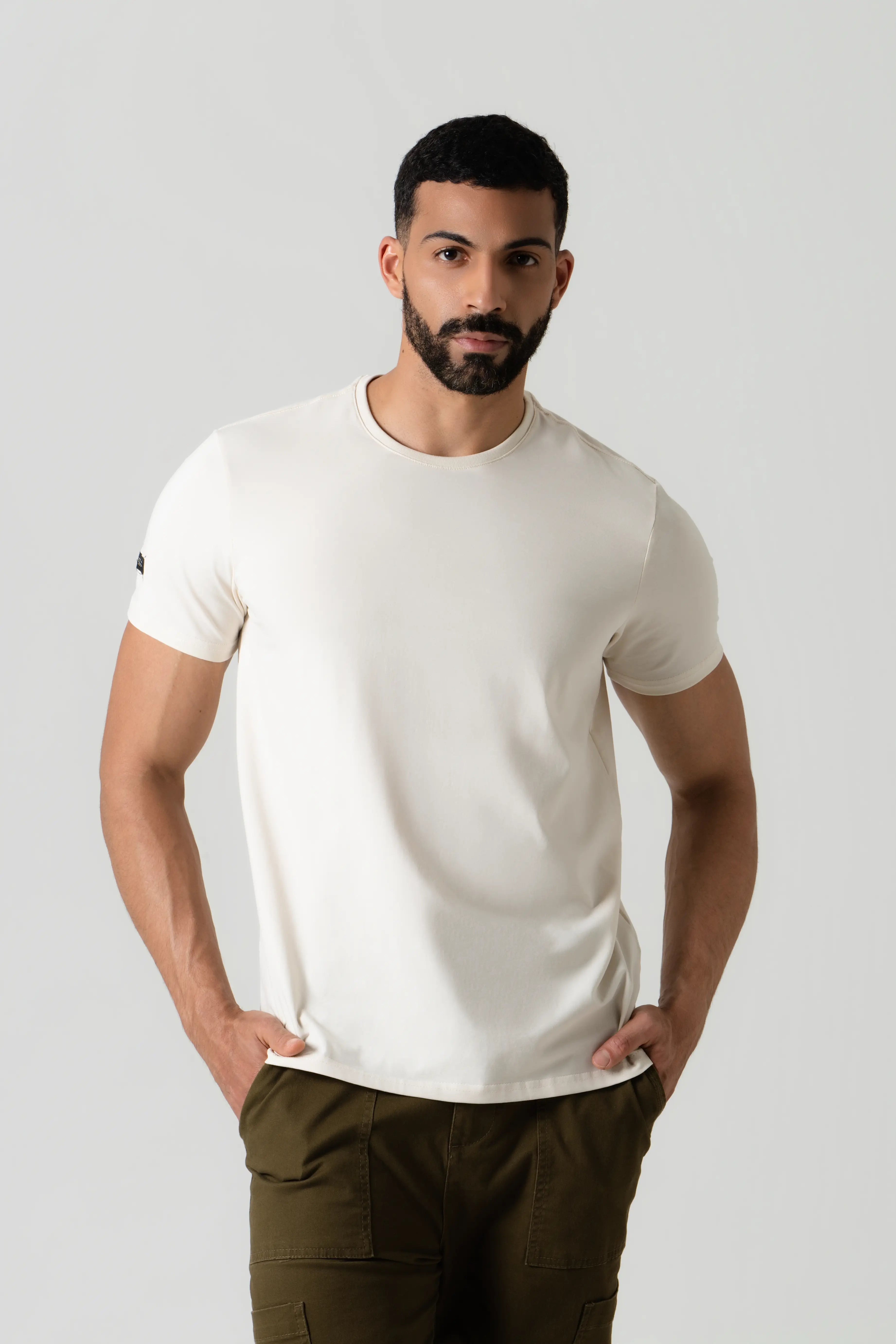 CAMISETA PREMIUM MANGA CORTA COLOR WHITECAP GRAY