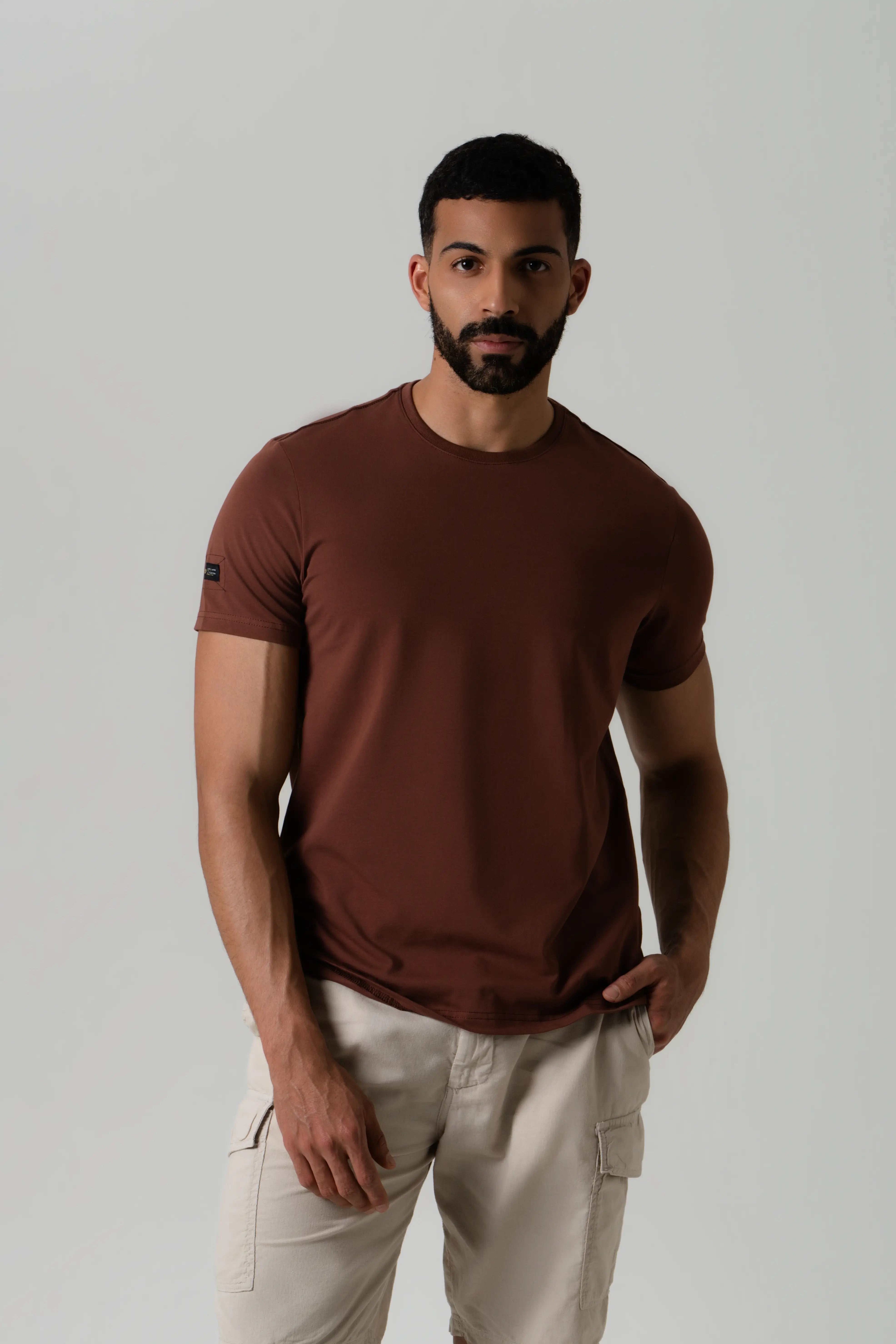 CAMISETA PREMIUM MANGA CORTA COLOR BRUNETTE