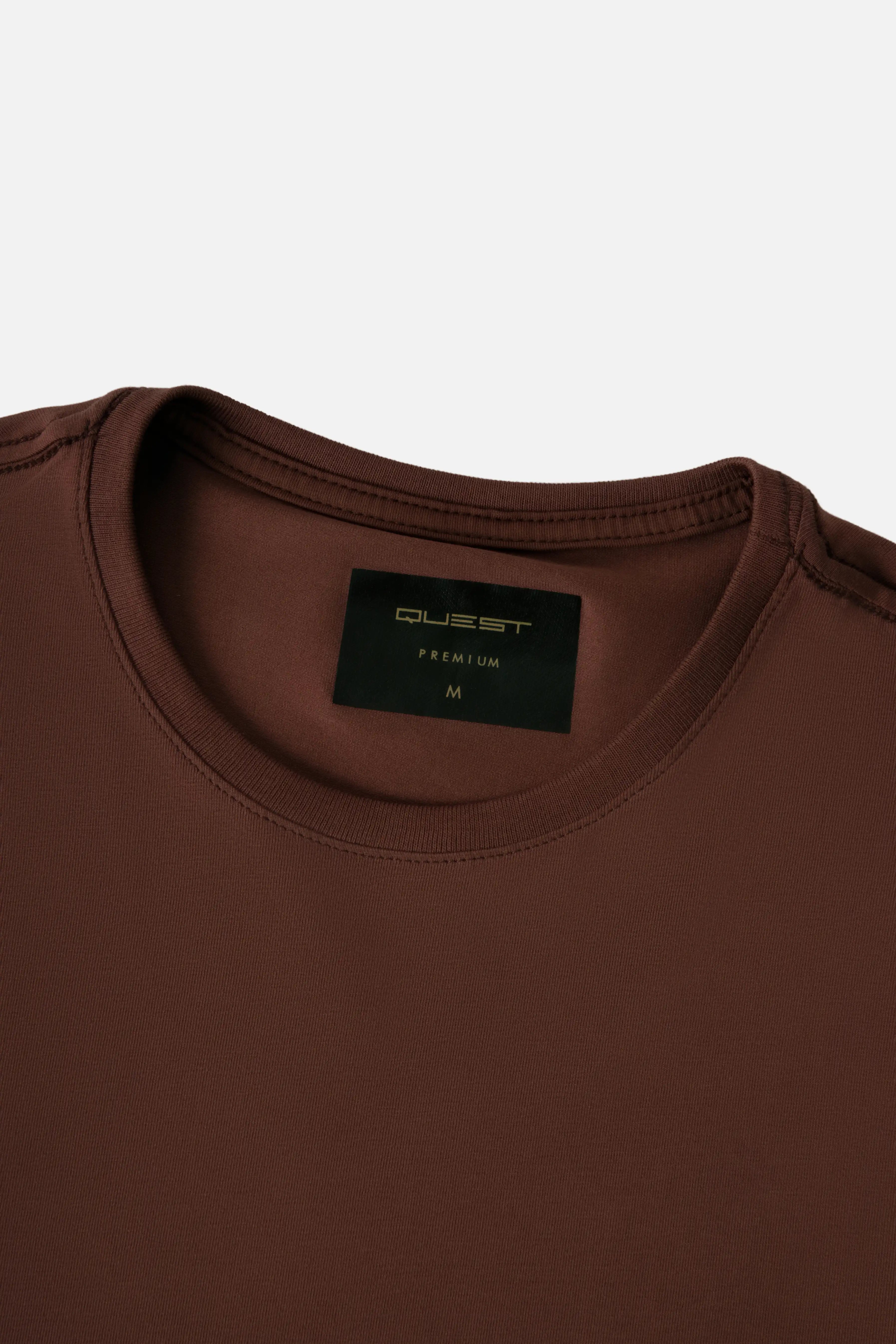 CAMISETA PREMIUM MANGA CORTA COLOR BRUNETTE