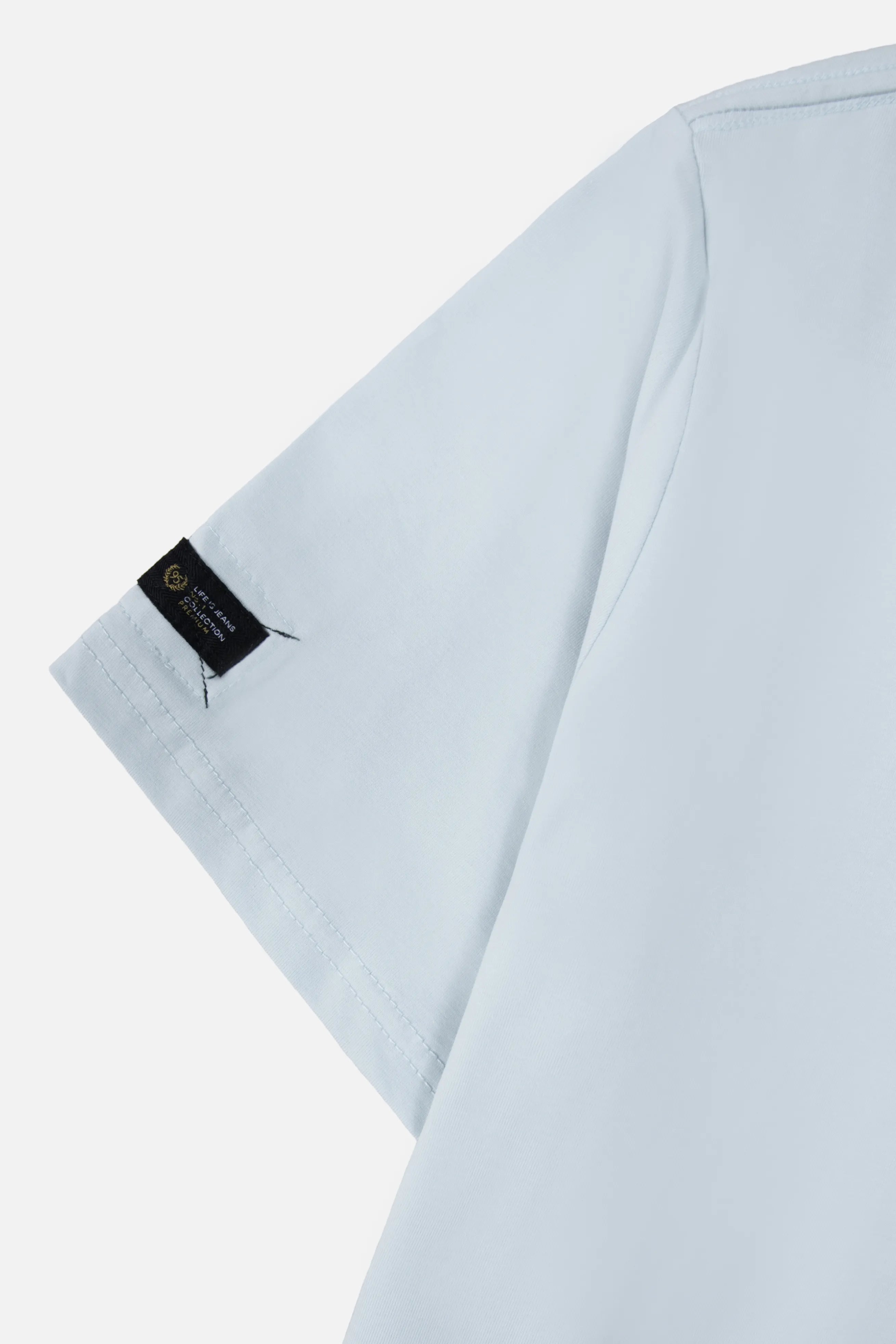 CAMISETA PREMIUM MANGA CORTA COLOR BABY BLUE
