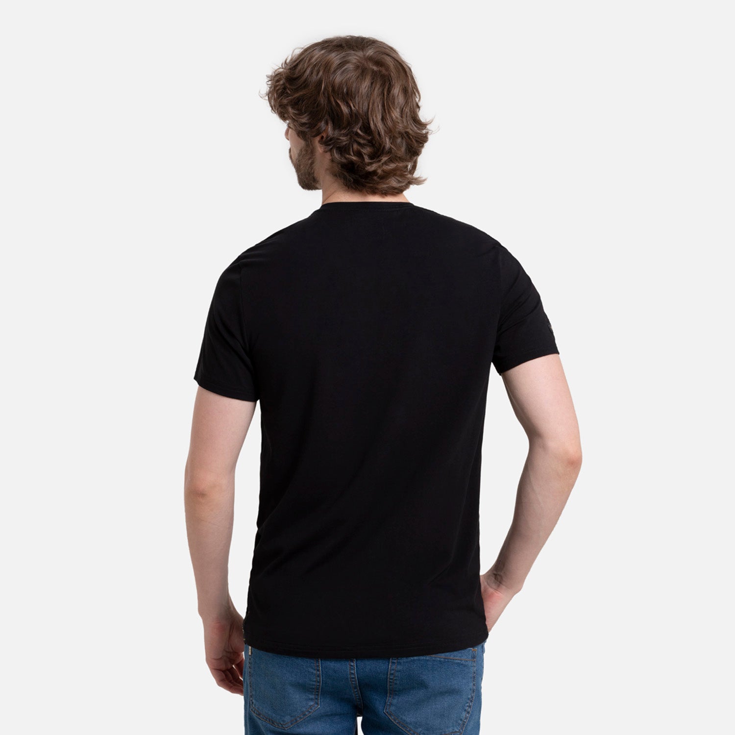 CAMISETA PREMIUM MANGA CORTA COLOR NEGRO