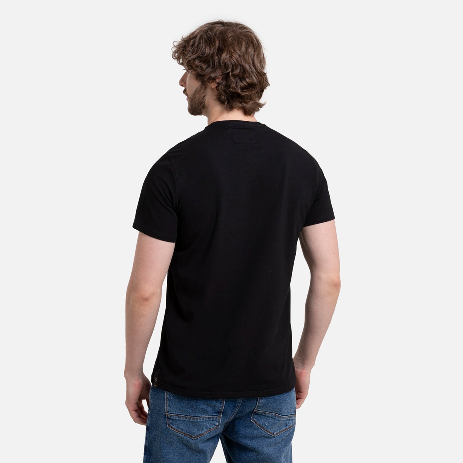 CAMISETA PREMIUM MANGA CORTA COLOR NEGRO
