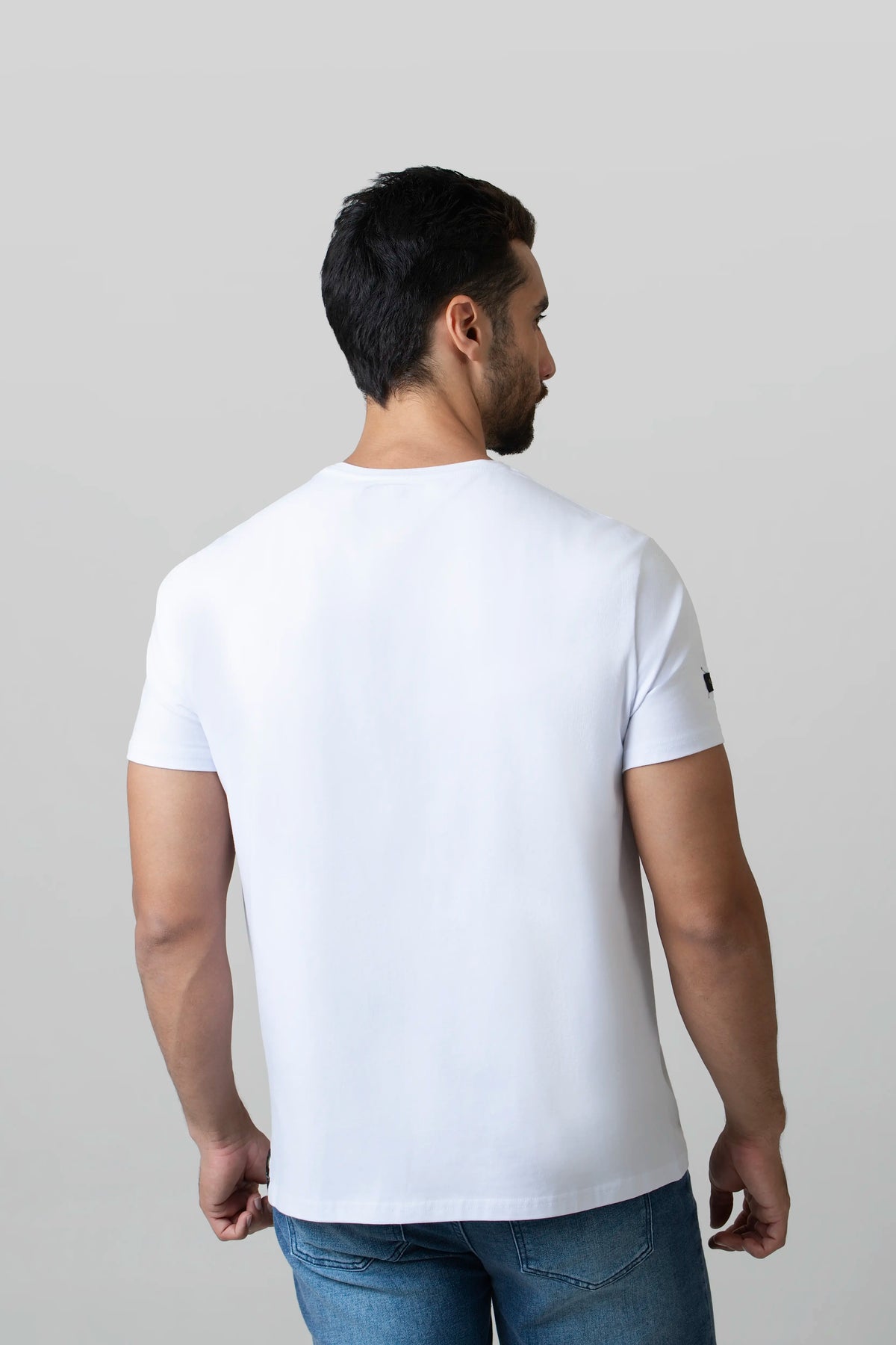 CAMISETA PREMIUM MANGA CORTA COLOR BLANCO OPTICO