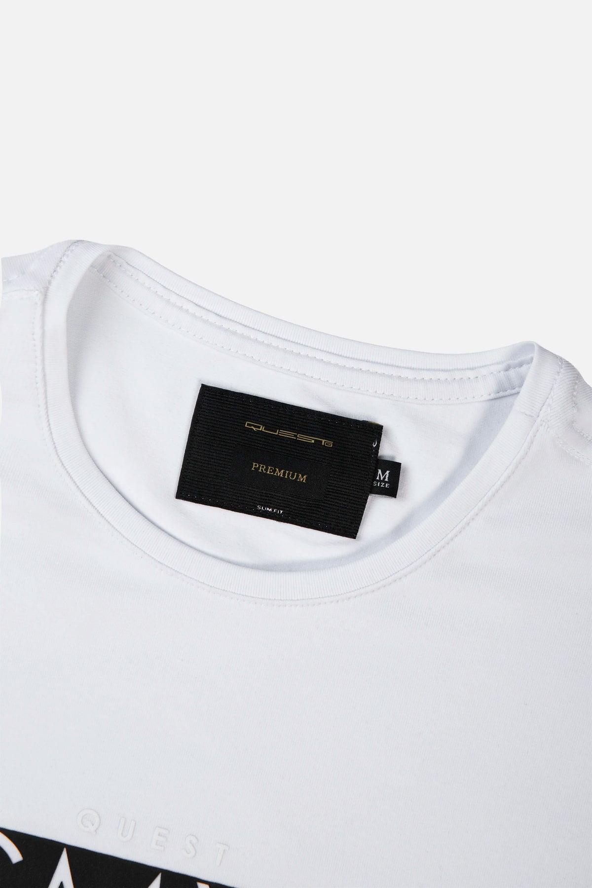 CAMISETA PREMIUM MANGA CORTA COLOR BLANCO OPTICO