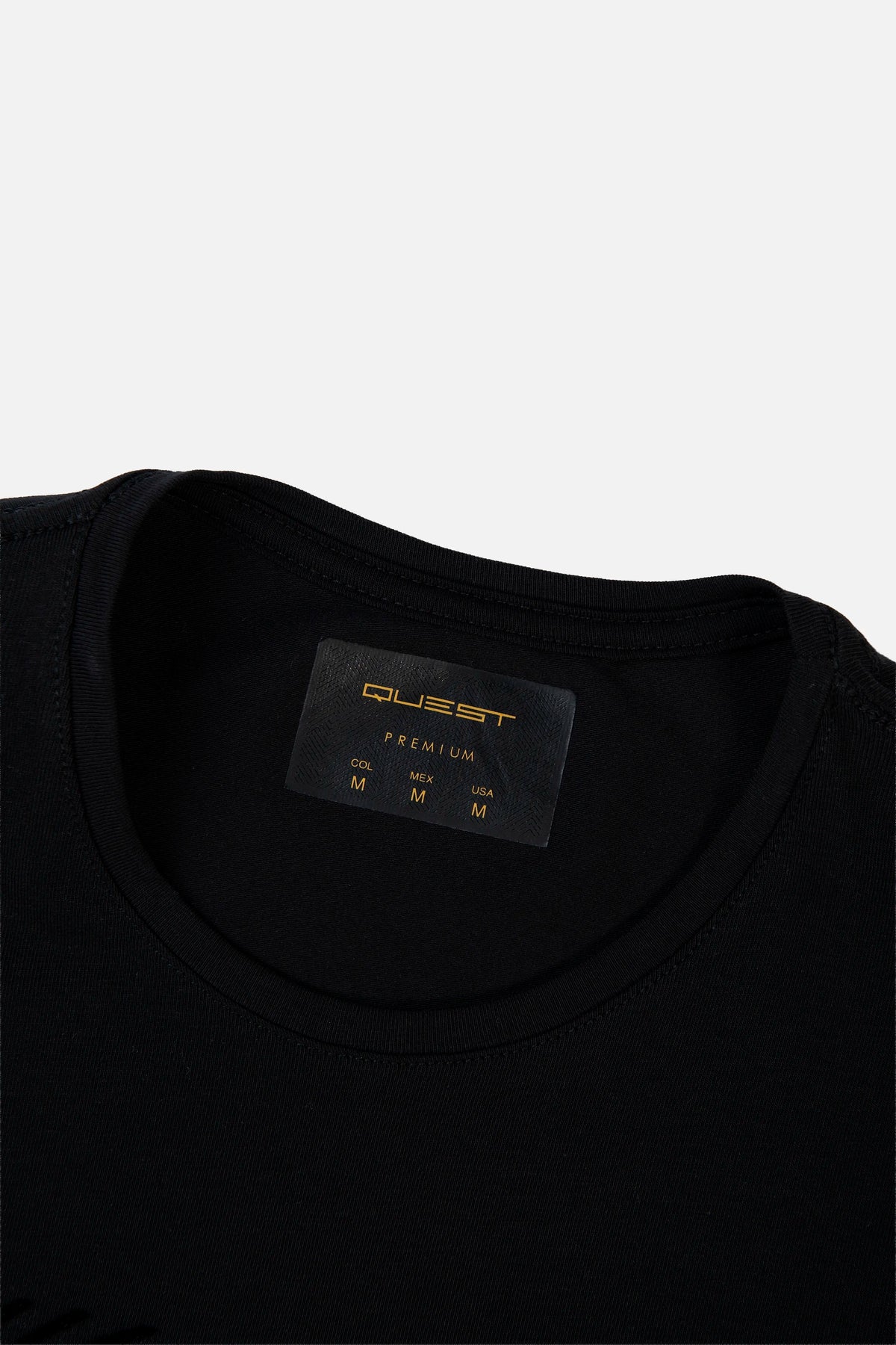 CAMISETA PREMIUM MANGA CORTA COLOR NEGRO