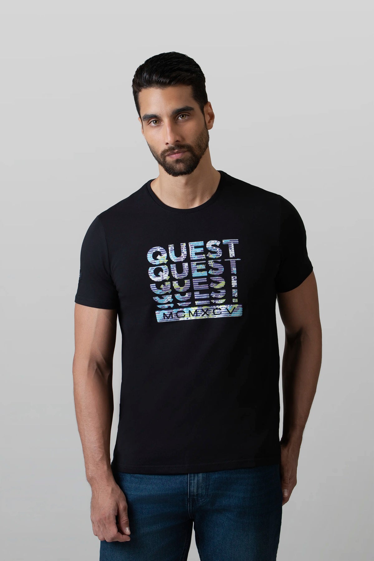 CAMISETA PREMIUM MANGA CORTA COLOR NEGRO