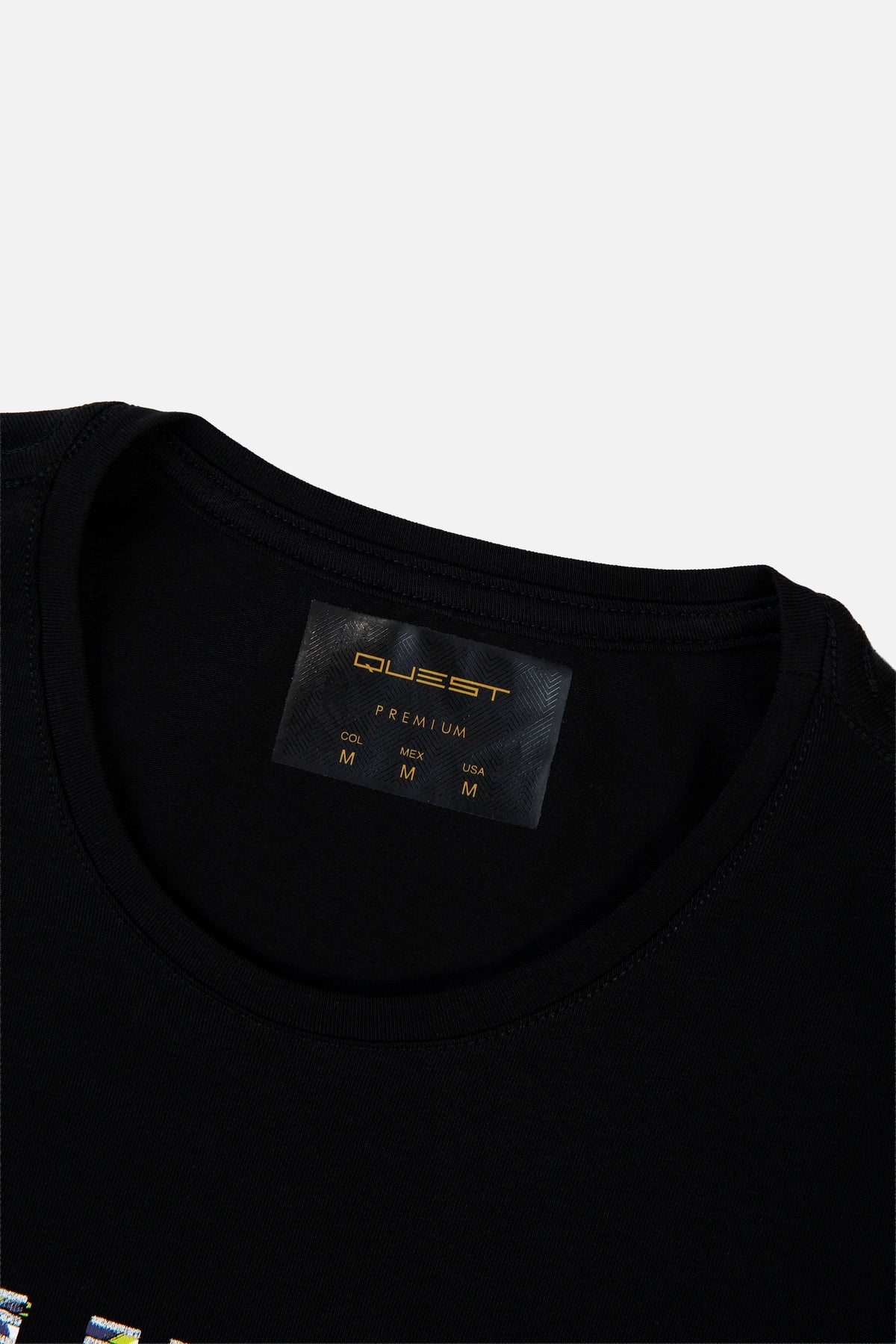 CAMISETA PREMIUM MANGA CORTA COLOR NEGRO
