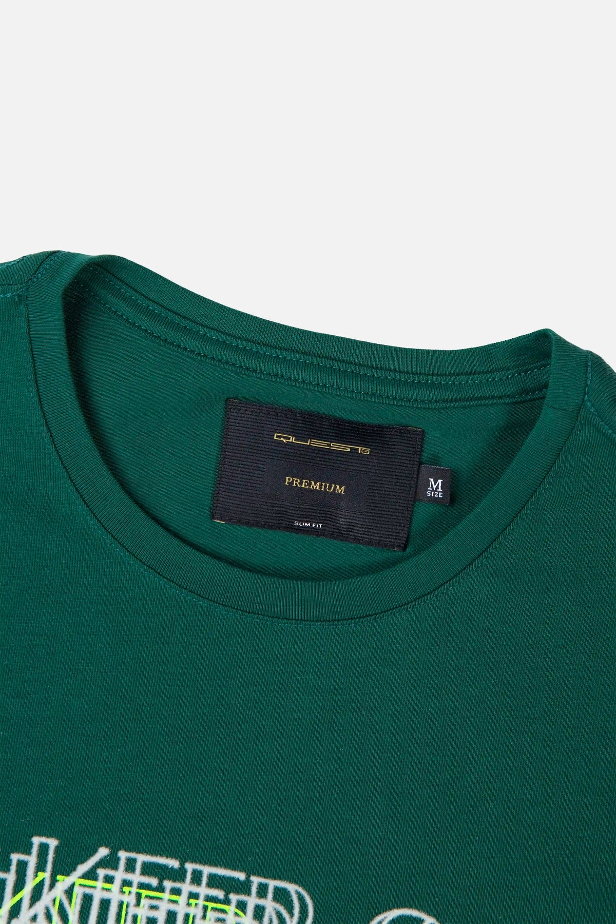CAMISETA PREMIUM MANGA CORTA COLOR VERDE PRADERA