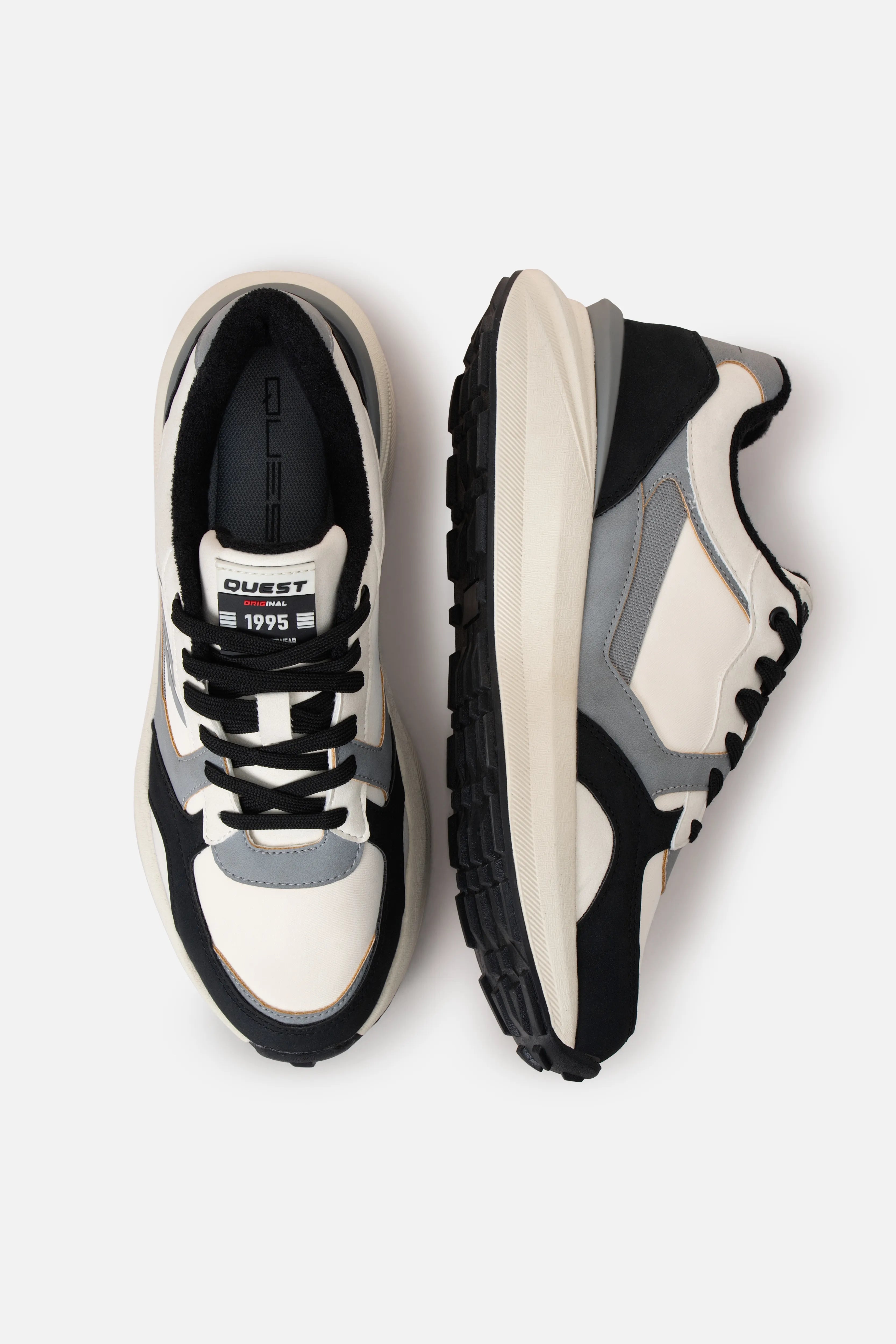 ZAPATOS CASUAL COLOR NEGRO-BLANCO