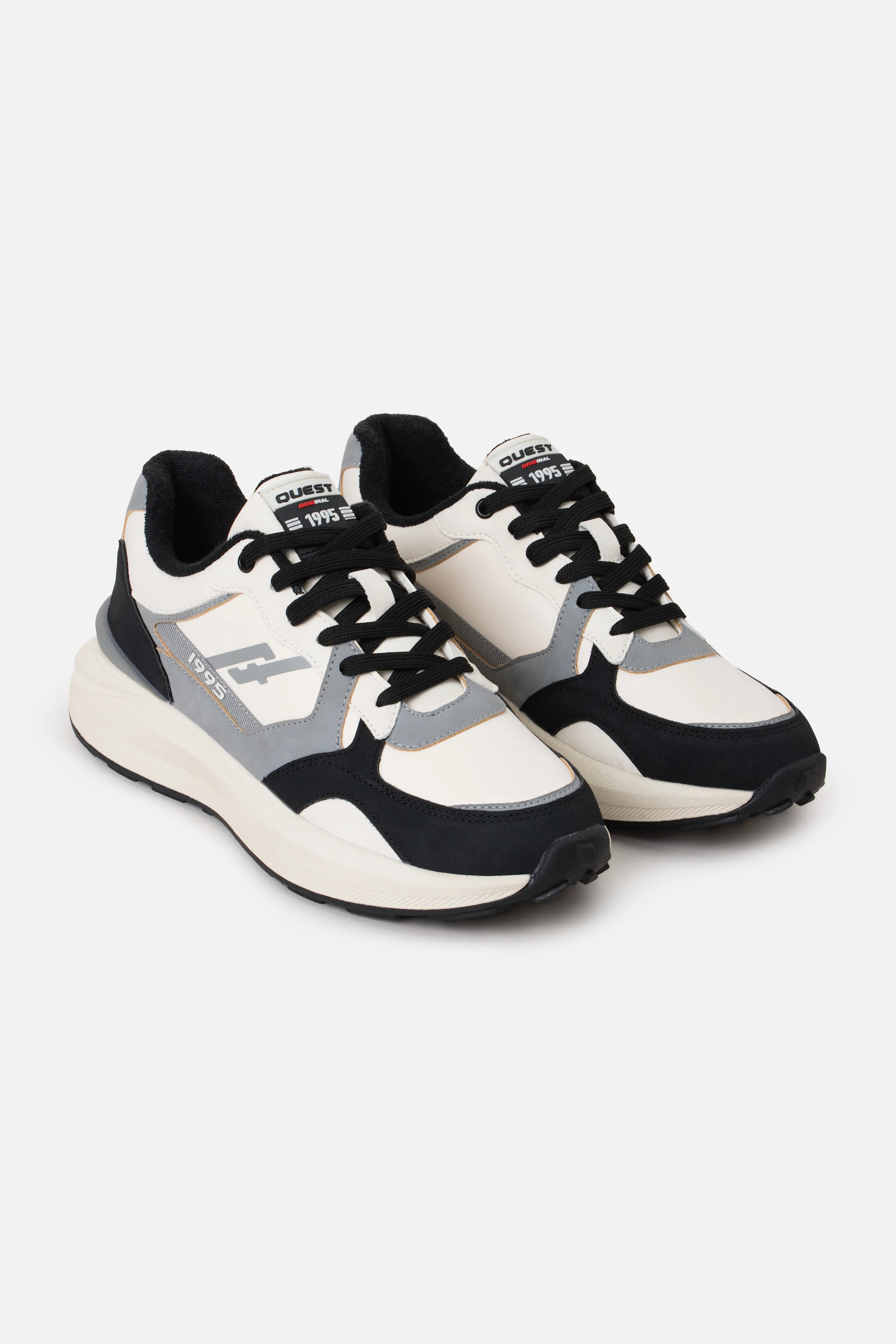 ZAPATOS CASUAL COLOR NEGRO-BLANCO