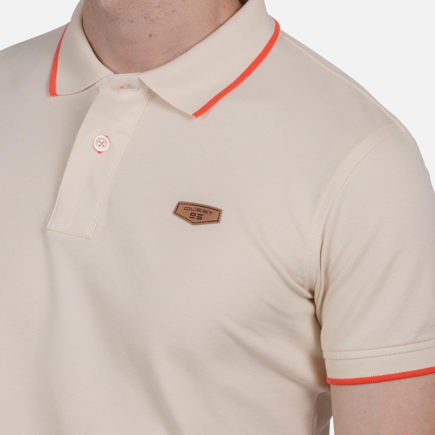 POLO TIPPING COLOR IVORY MARFIL-MELON