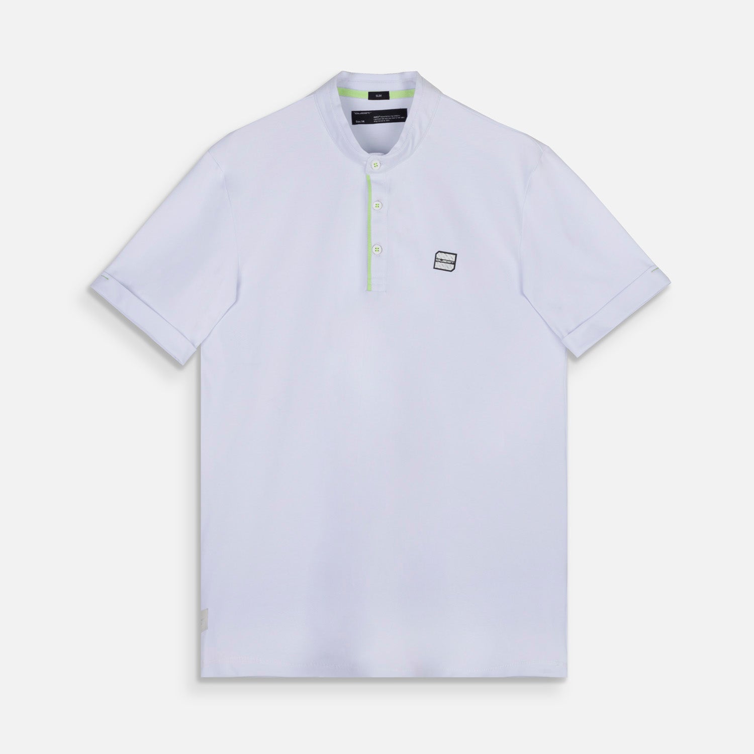 POLO MANGA CORTA COLOR BLANCO BLANCO