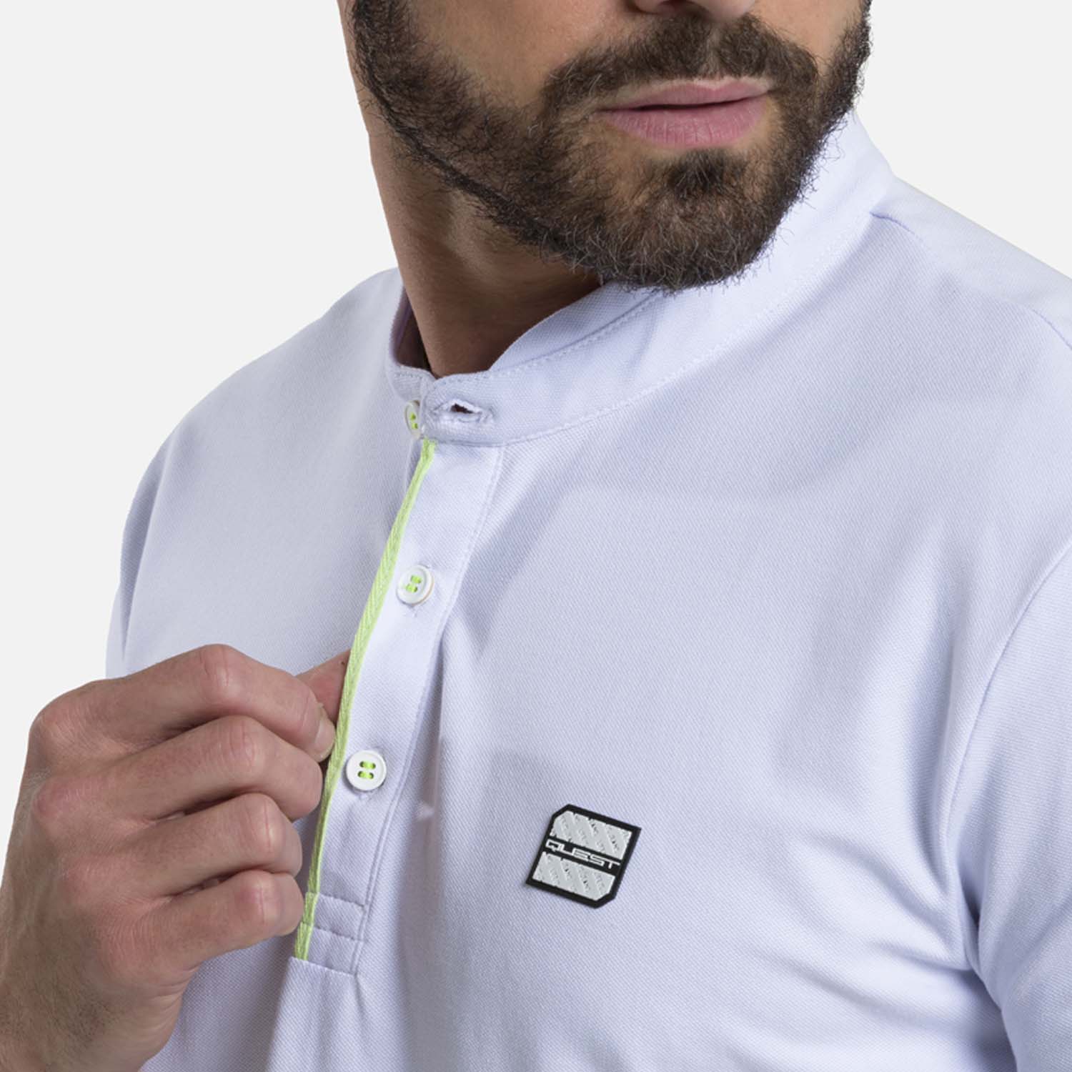 POLO MANGA CORTA COLOR BLANCO BLANCO