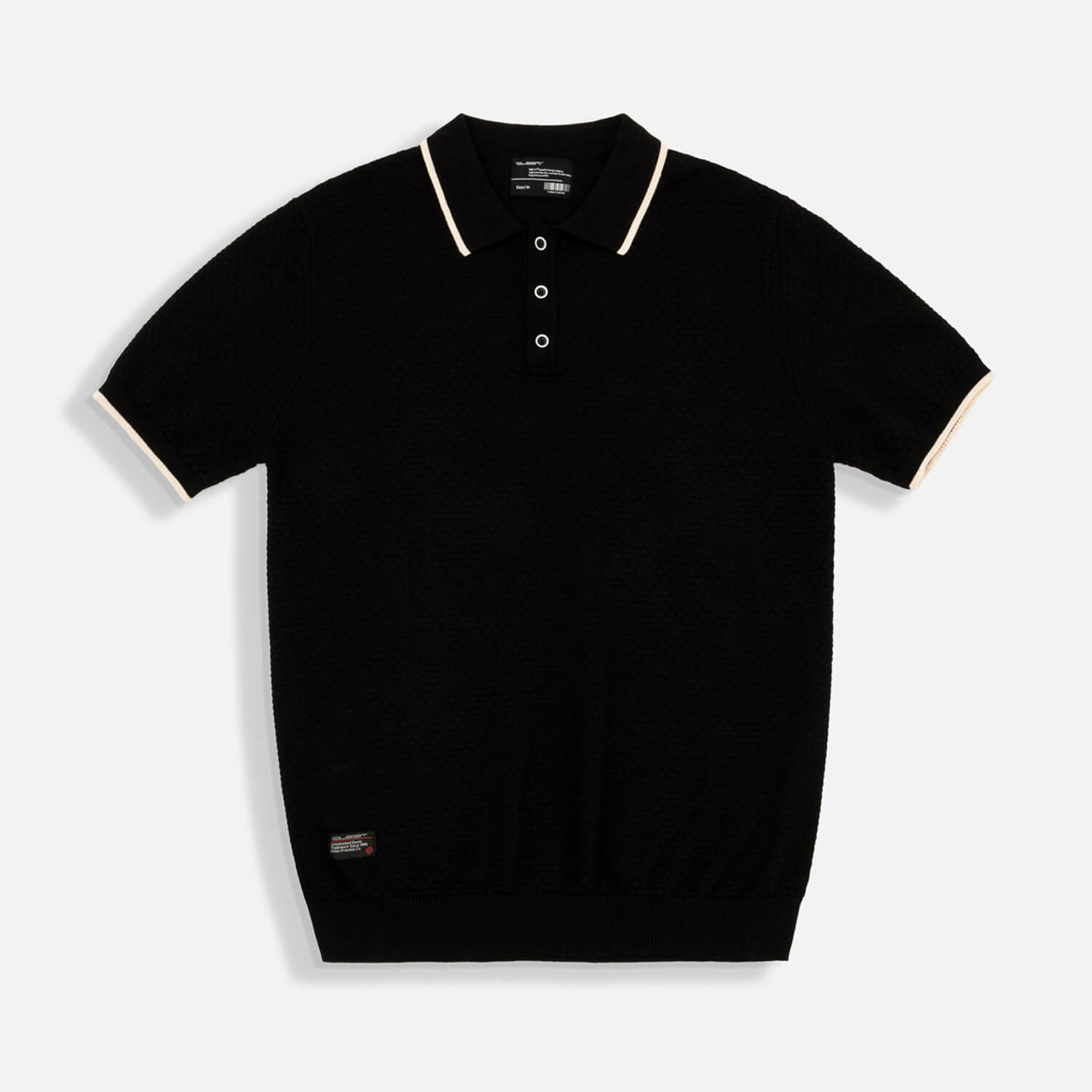 POLO MANGA CORTA COLOR NEGRO