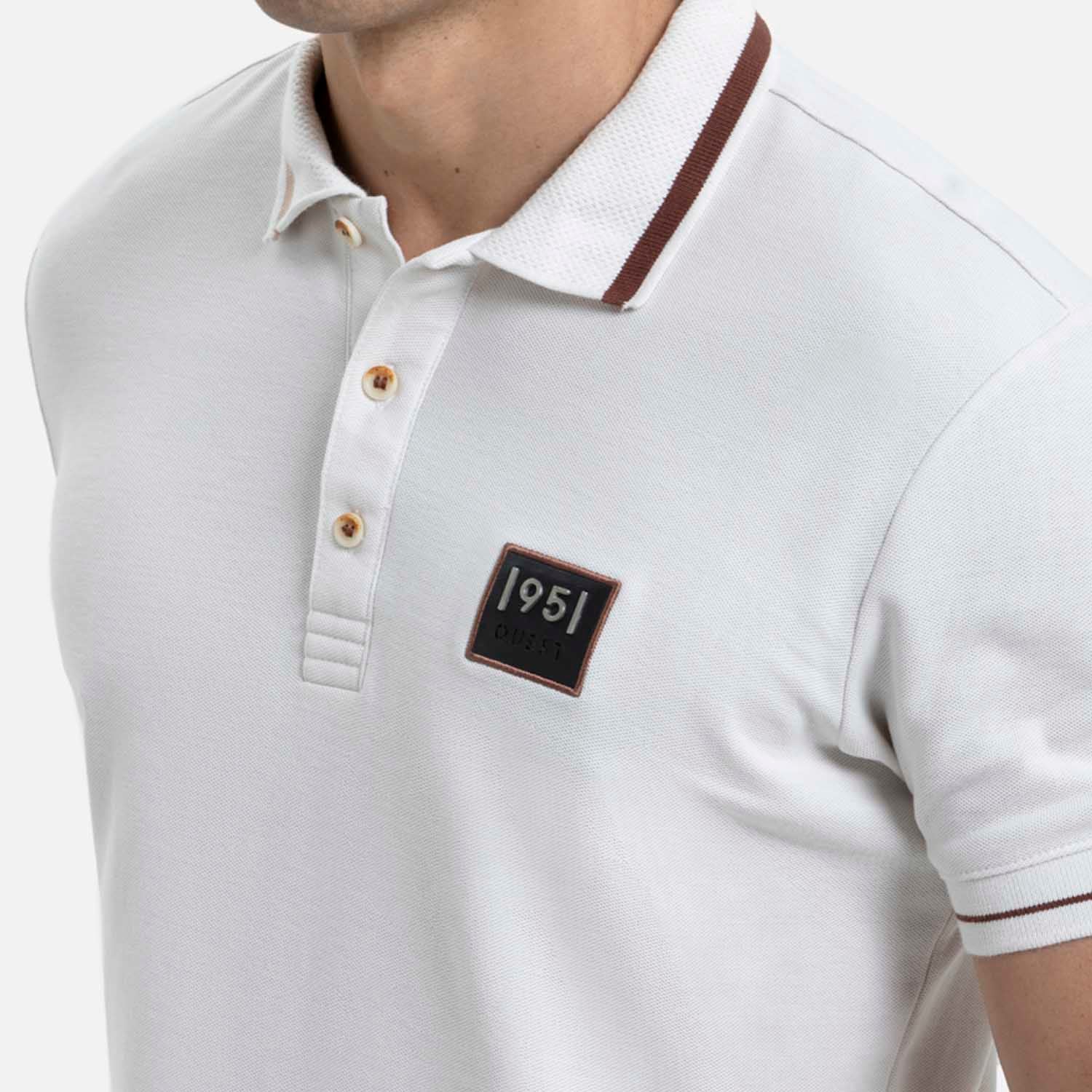 POLO MANGA CORTA COLOR IVORY