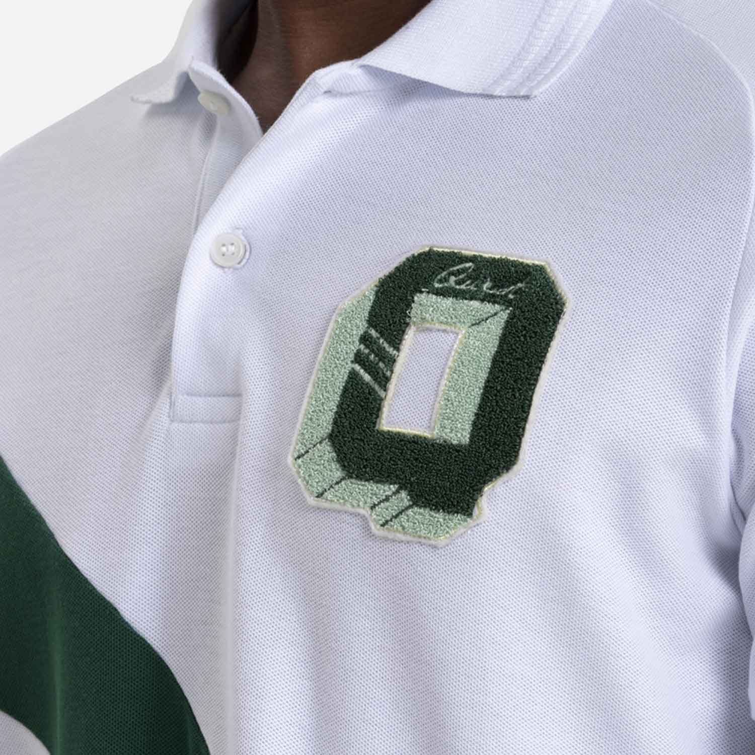 POLO MANGA CORTA COLOR BLANCO OPTICO