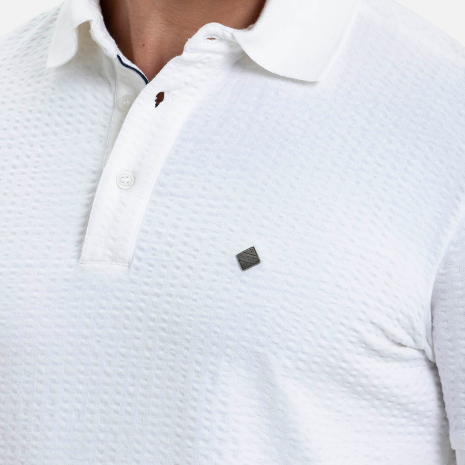 POLO MANGA CORTA COLOR IVORY