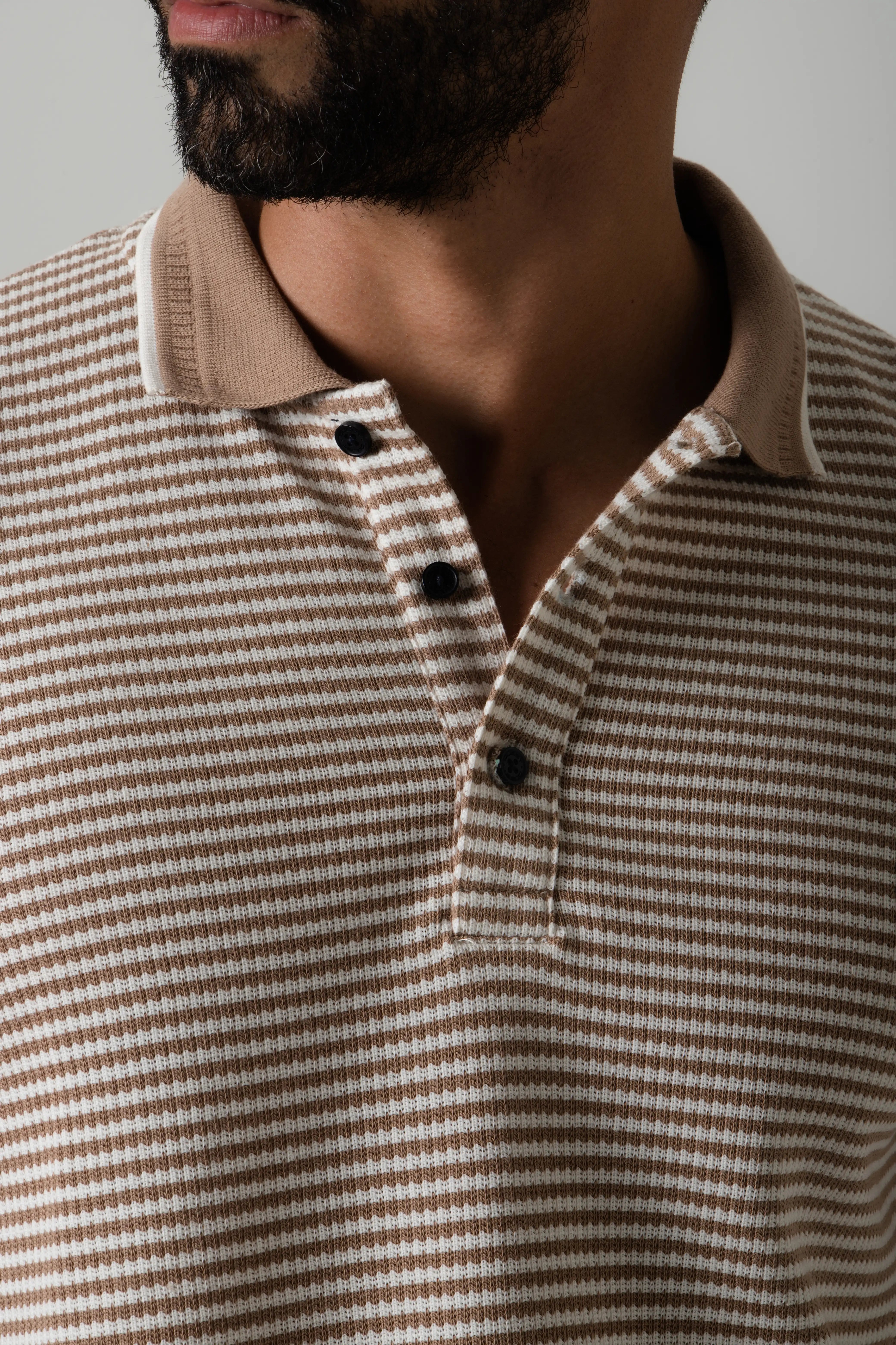 POLO MANGA CORTA COLOR ARENA