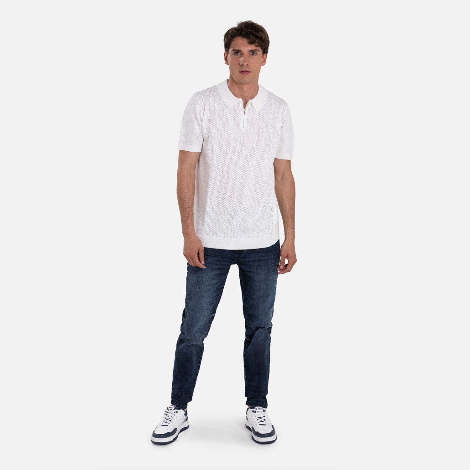 POLO MANGA CORTA COLOR IVORY