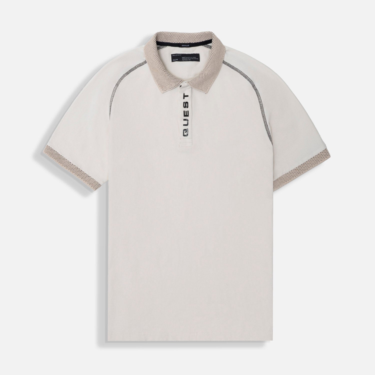 POLO MANGA CORTA COLOR WHITECAP GRAY